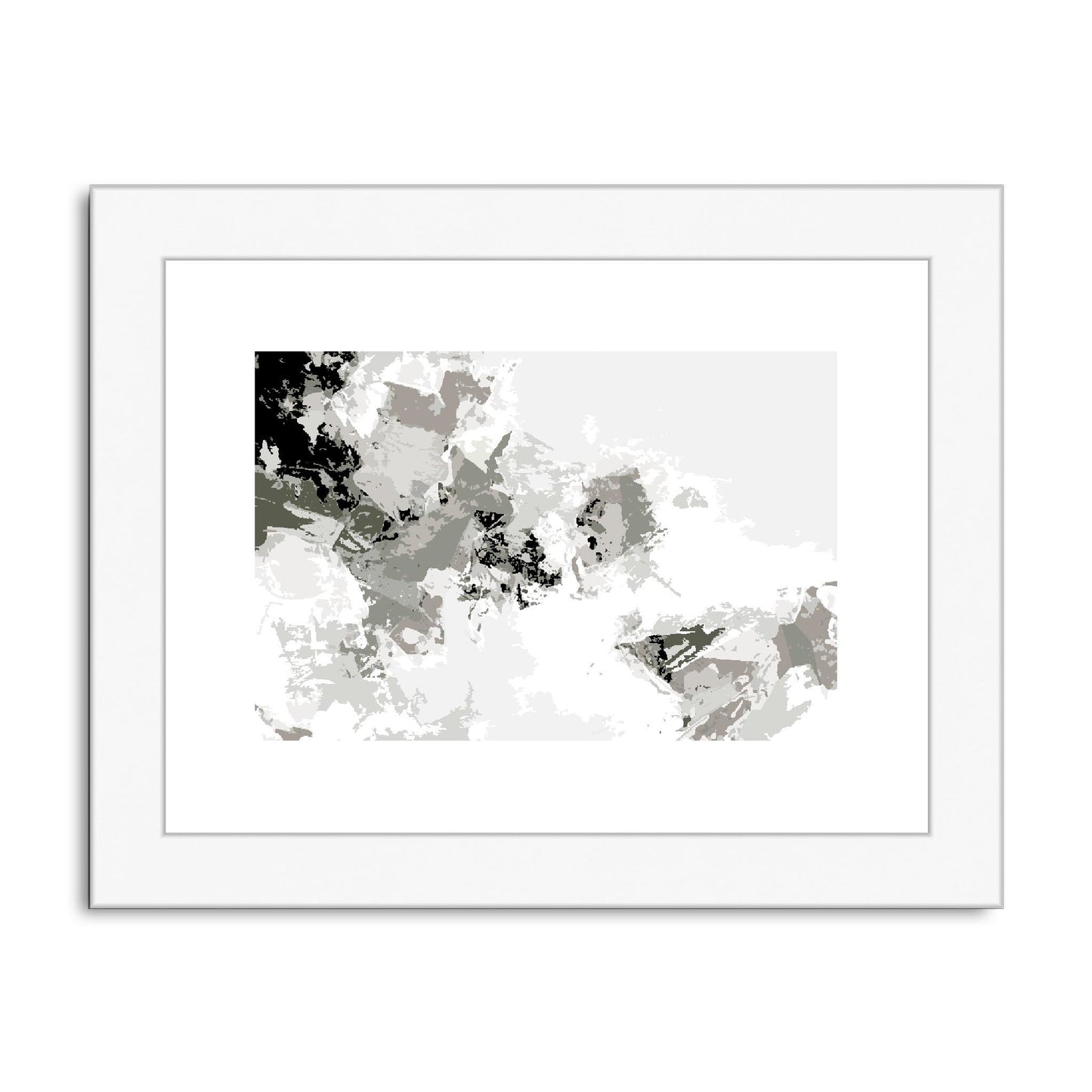 Framed Graphic Art Print, fph-1240-7694, 8"x6", White Frame