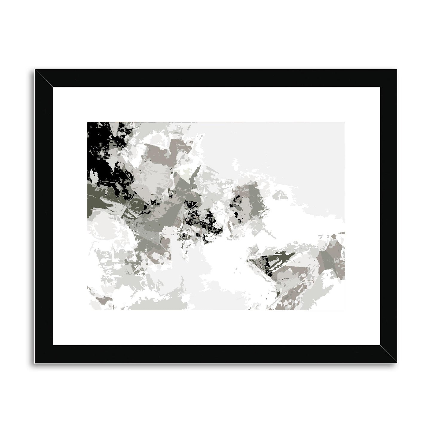 Framed Graphic Art Print, fph-1240-7694, 14"x11", Black Frame