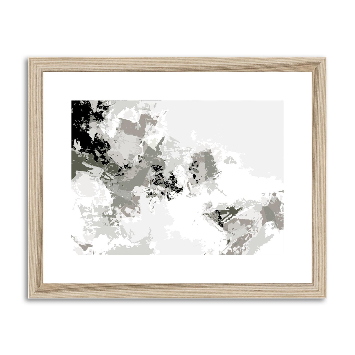 Framed Graphic Art Print, fph-1240-7694, 14"x11", Natural Frame
