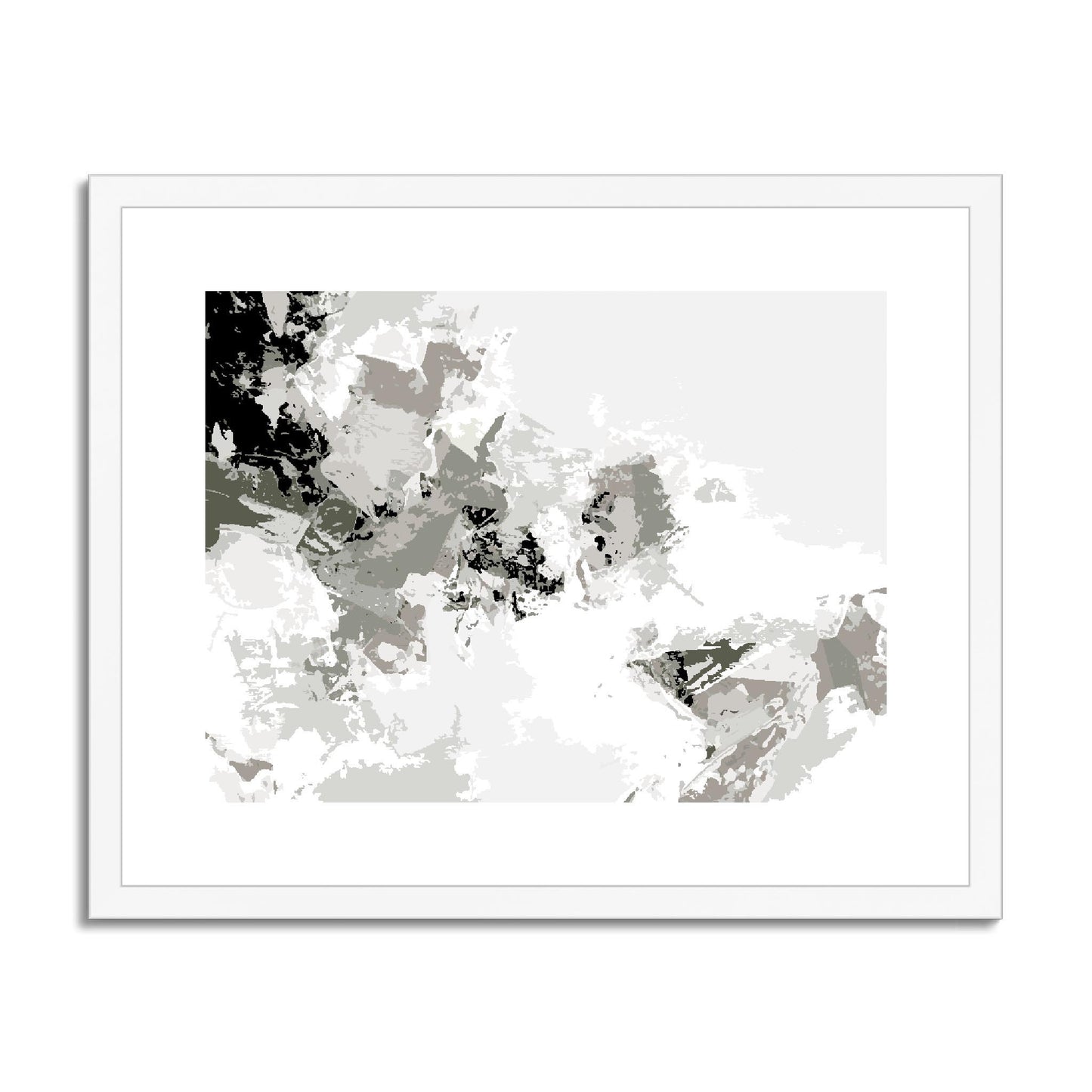 Framed Graphic Art Print, fph-1240-7694, 20"x16", White Frame