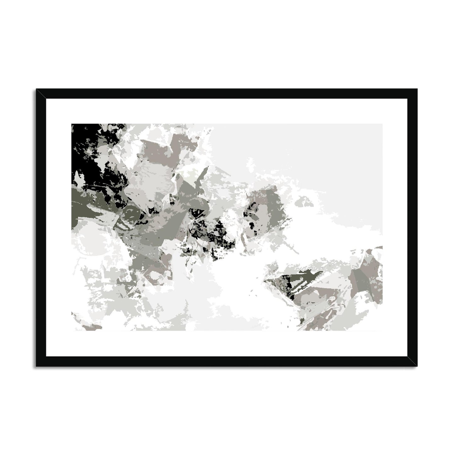 Framed Graphic Art Print, fph-1240-7694, 28"x20", Black Frame