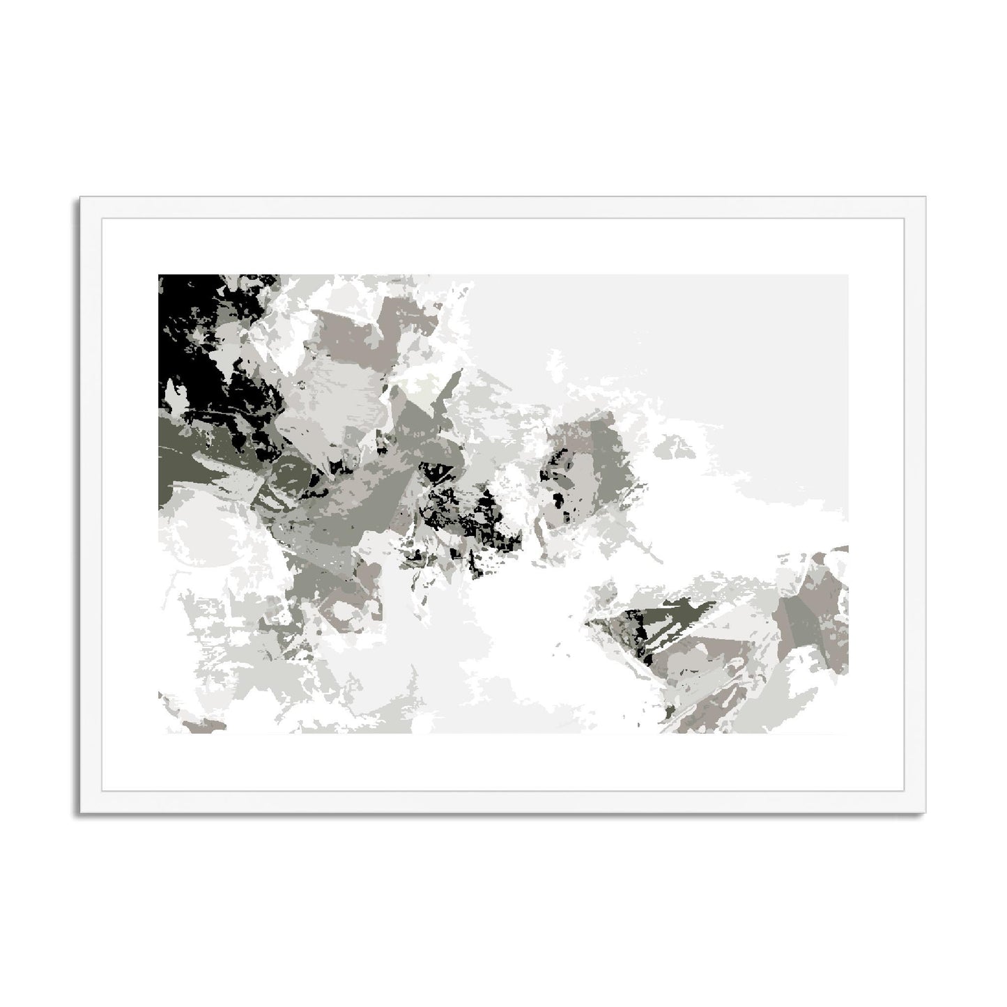 Framed Graphic Art Print, fph-1240-7694, 28"x20", White Frame