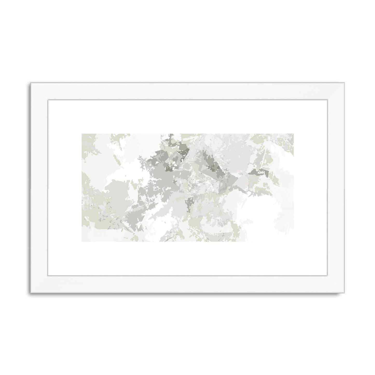 Framed Graphic Art Print, fph-1240-7698, 12"x8", White Frame