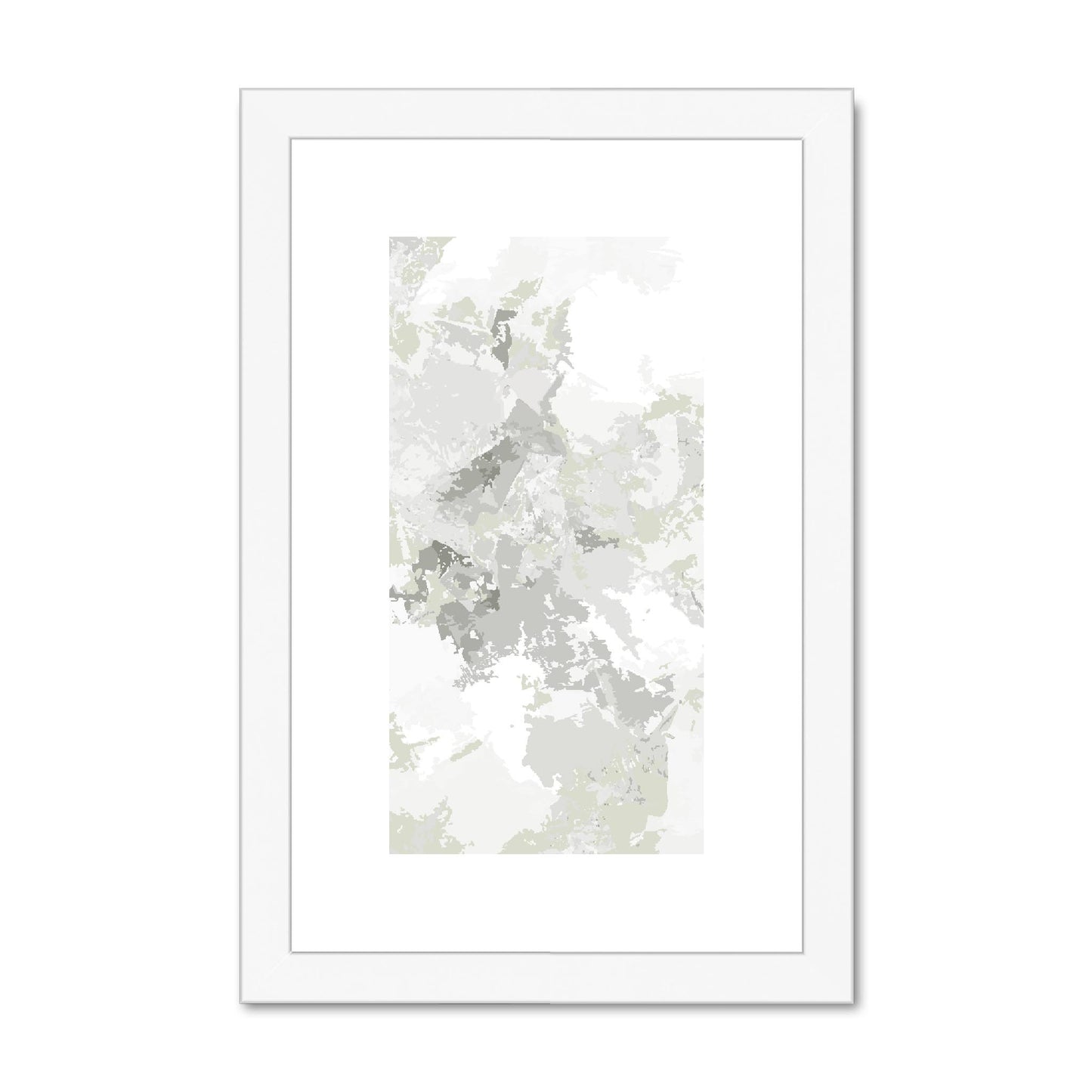 Framed Graphic Art Print, fpv-1240-7698, 8"x12", White Frame