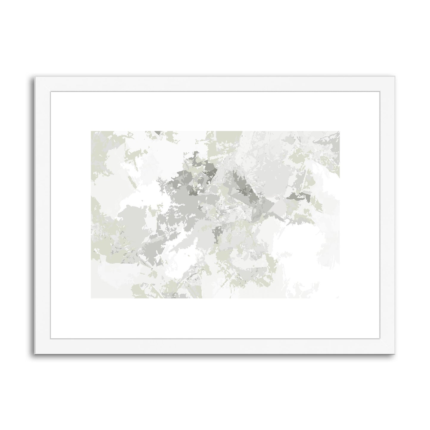 Framed Graphic Art Print, fph-1240-7698, 16"x12", White Frame