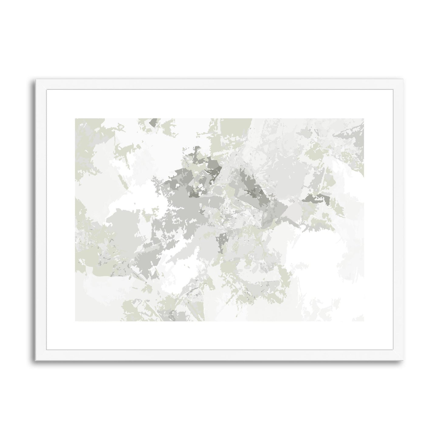 Framed Graphic Art Print, fph-1240-7698, 24"x18", White Frame