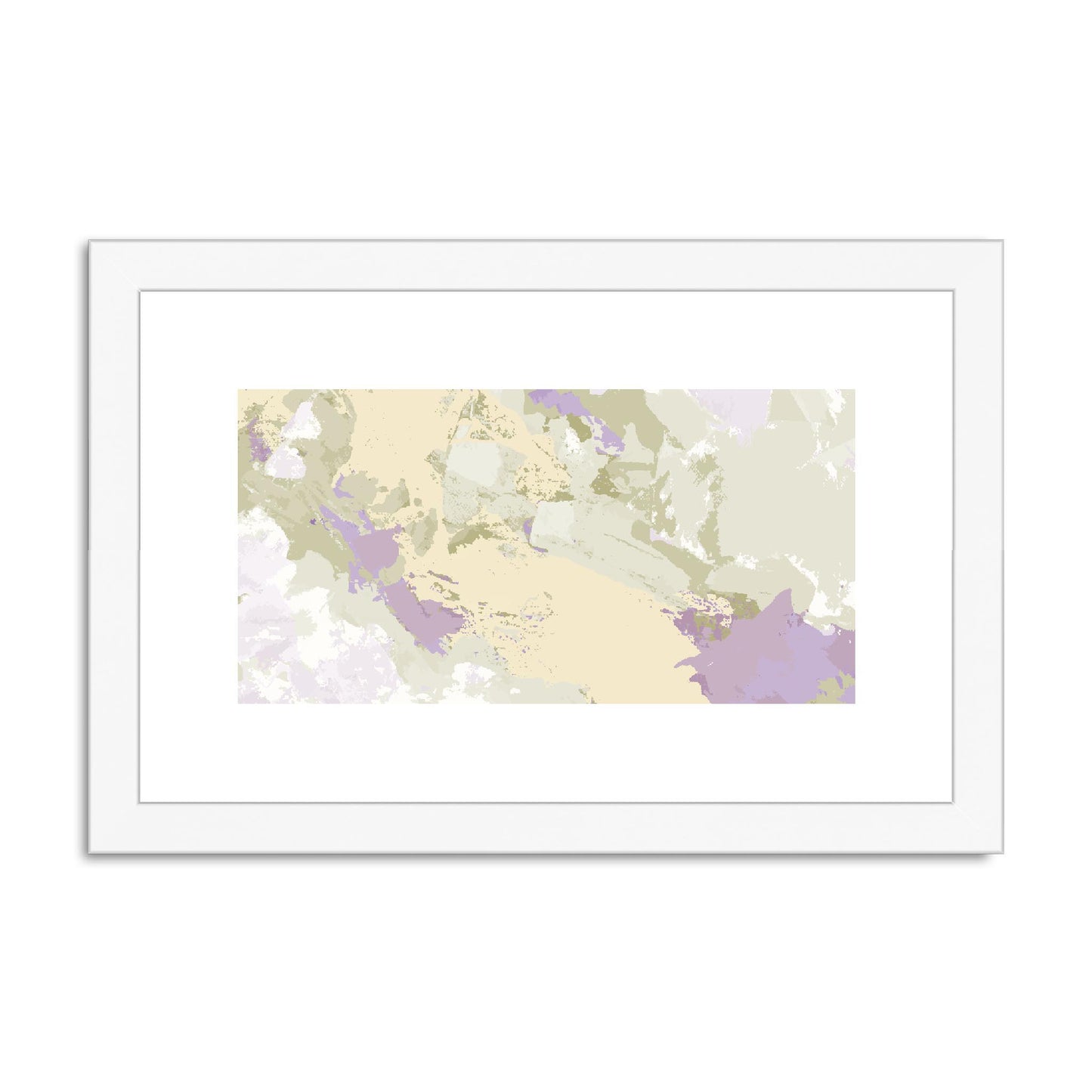 Framed Graphic Art Print, fph-1250-7688, 12"x8", White Frame