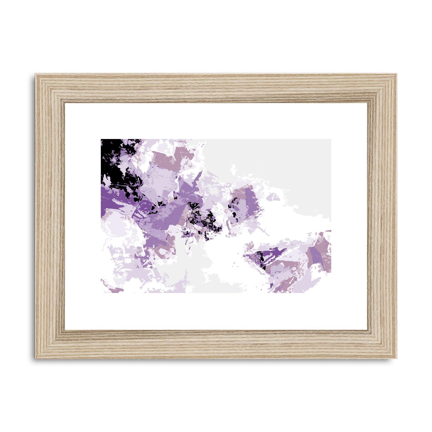Framed Graphic Art Print, fph-1250-7694, 8"x6", Natural Frame