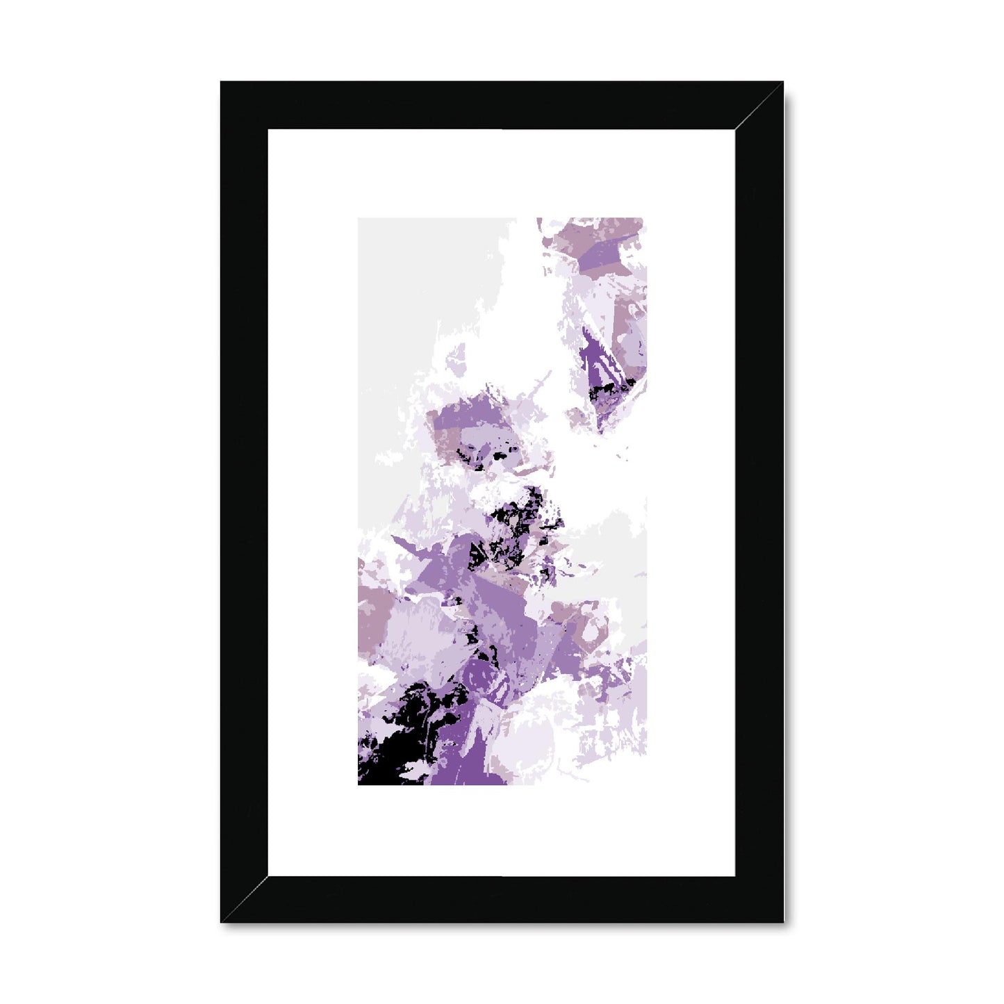 Framed Graphic Art Print, fpv-1250-7694, 8"x12", Black Frame