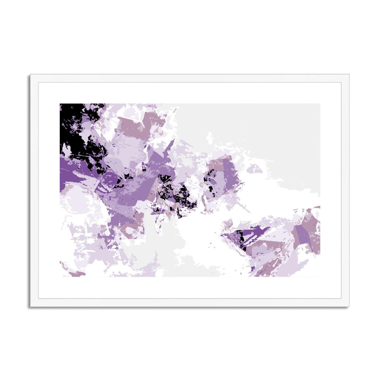 Framed Graphic Art Print, fph-1250-7694, 28"x20", White Frame