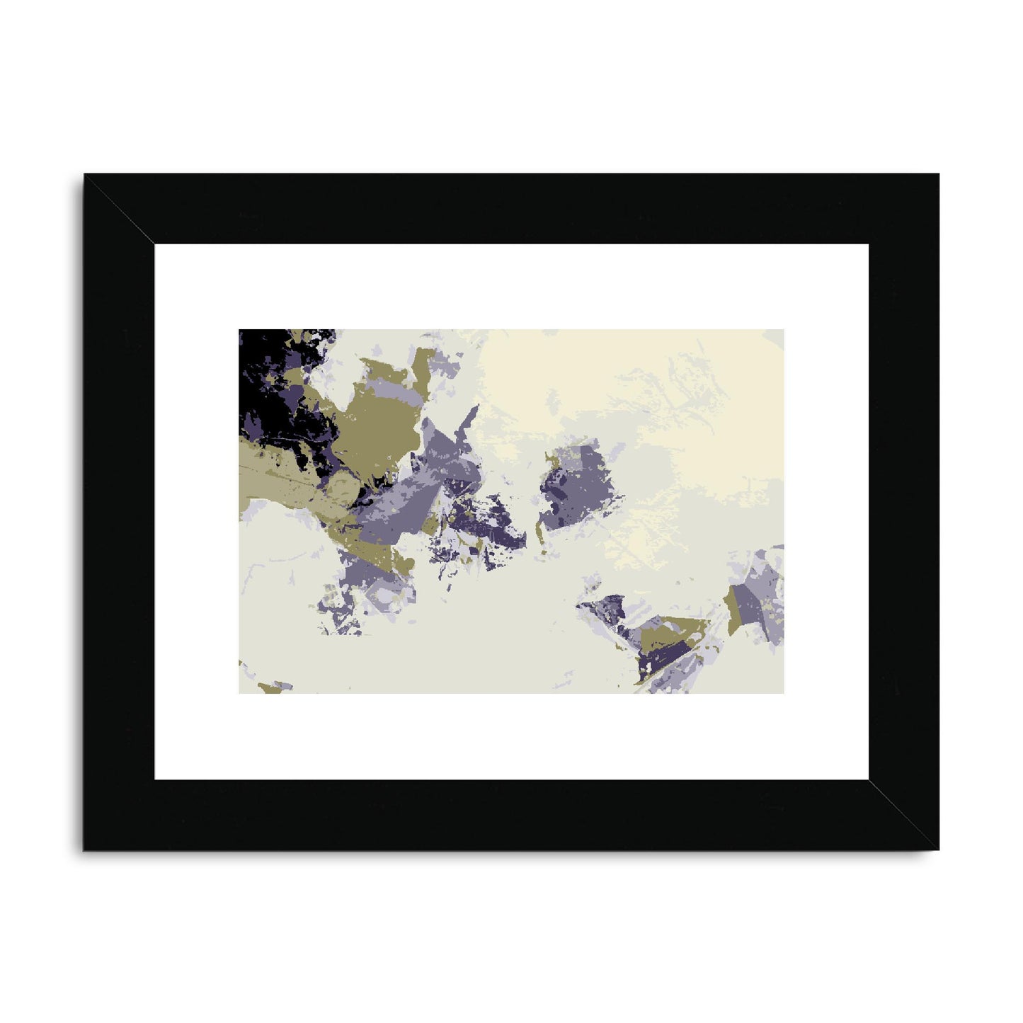 Framed Graphic Art Print, fph-1260-7694, 8"x6", Black Frame