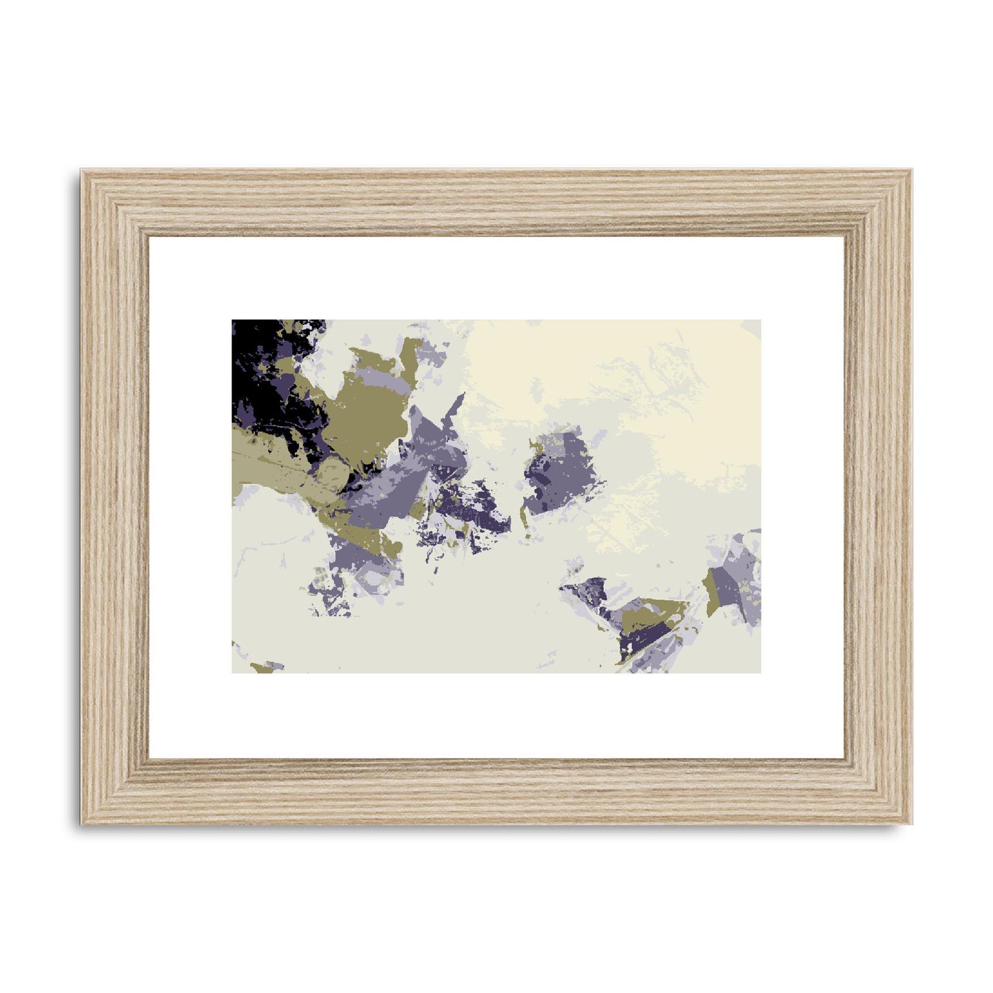 Framed Graphic Art Print, fph-1260-7694, 8"x6", Natural Frame