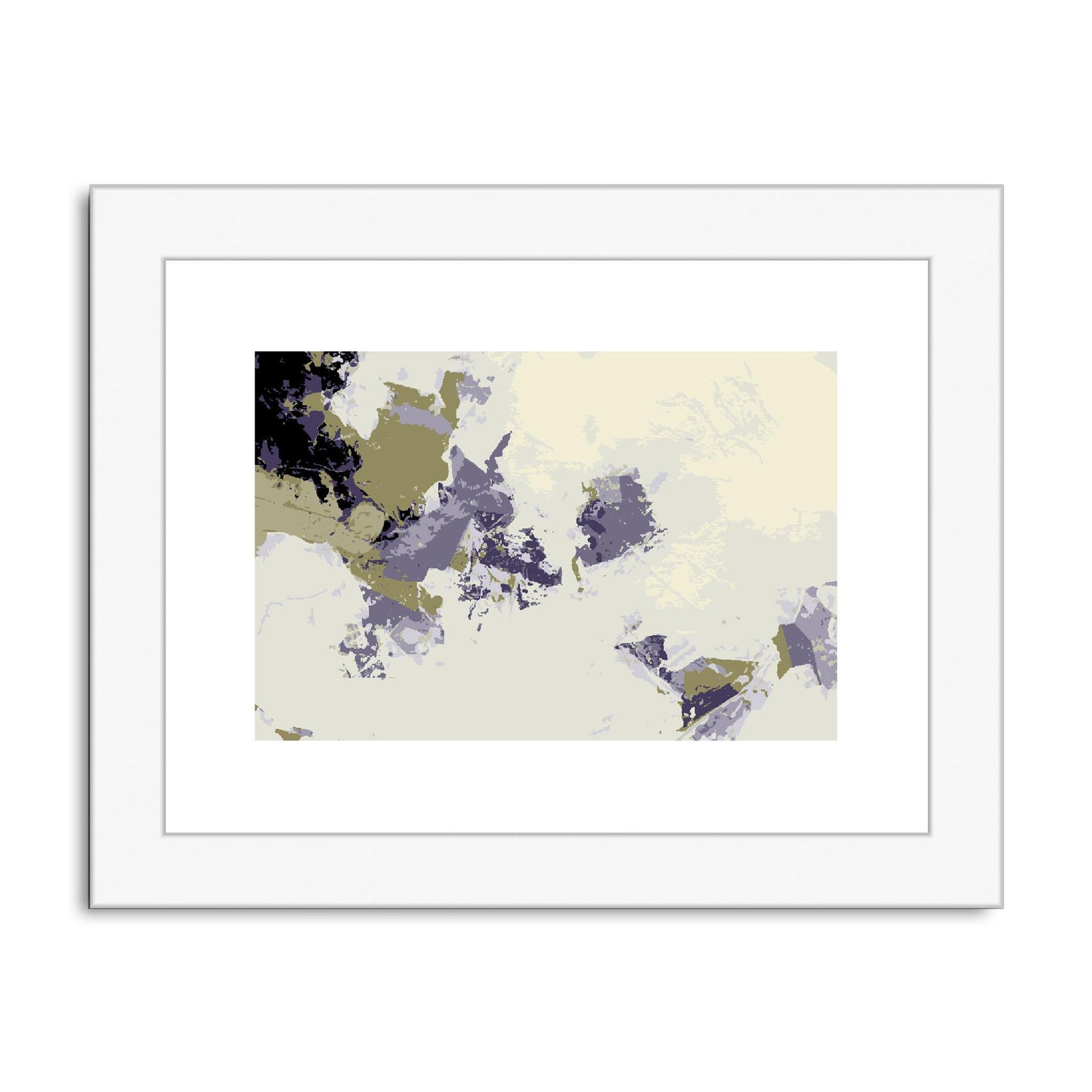 Framed Graphic Art Print, fph-1260-7694, 8"x6", White Frame