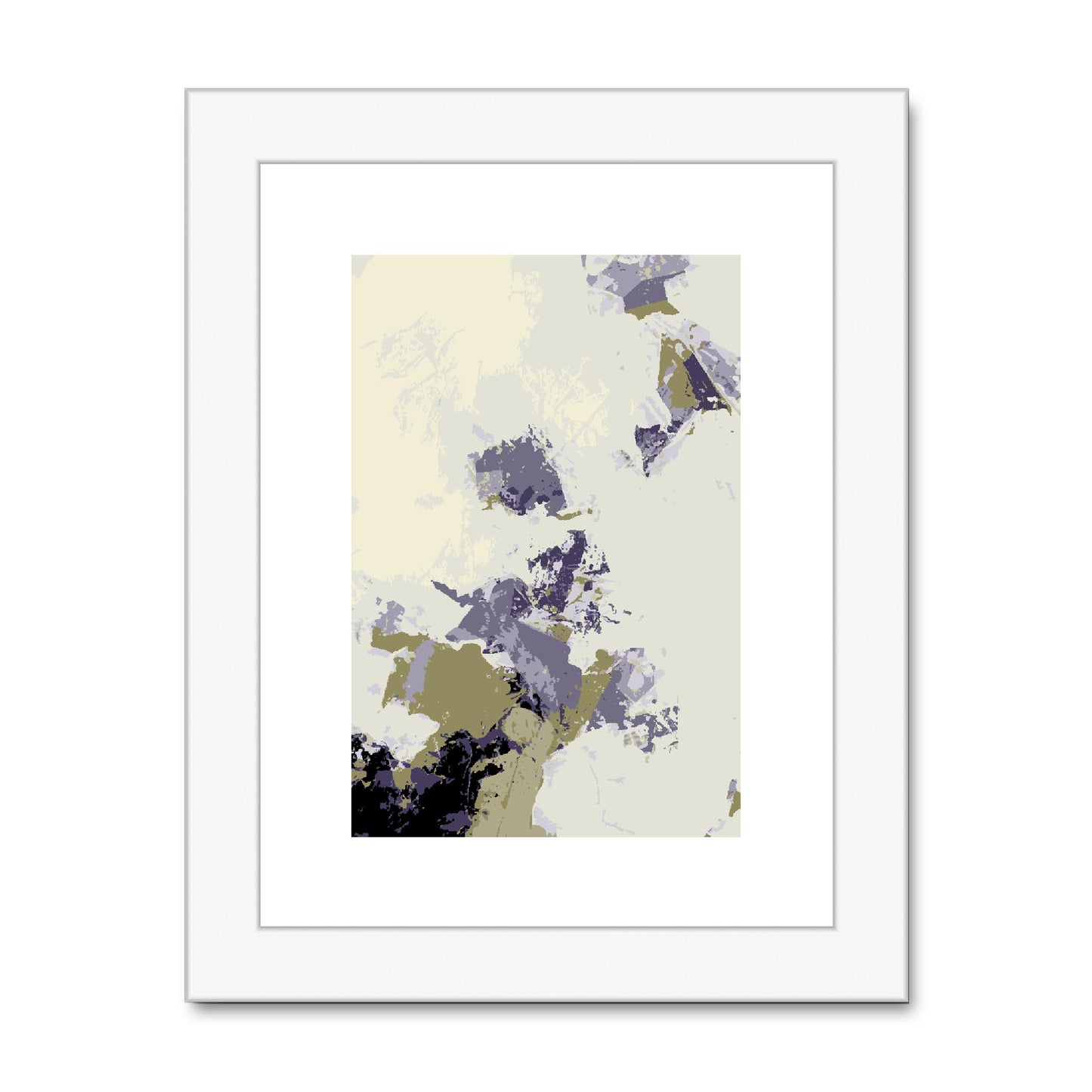 Framed Graphic Art Print, fpv-1250-7688, 6"x8", White Frame