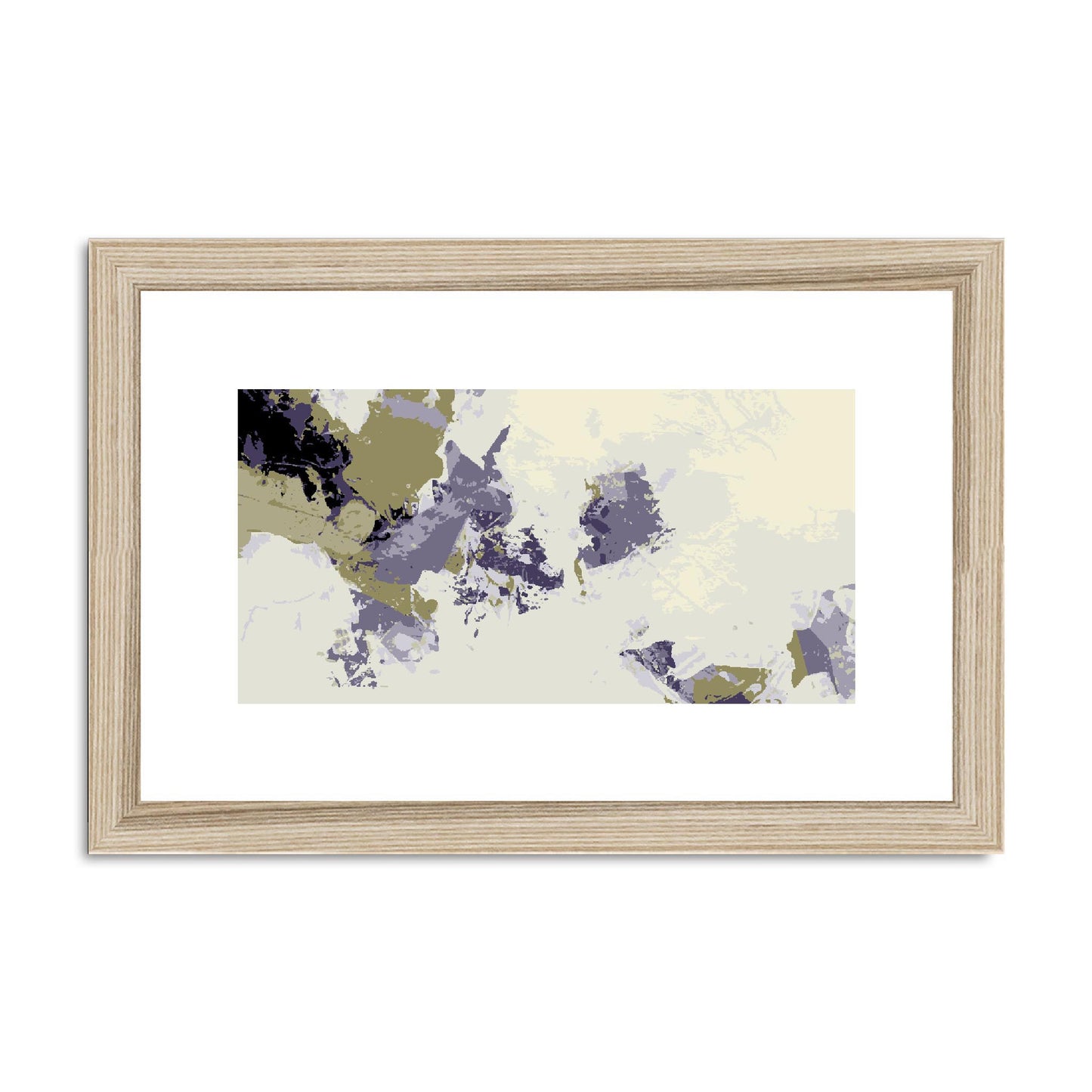 Framed Graphic Art Print, fph-1260-7694, 12"x8", Natural Frame