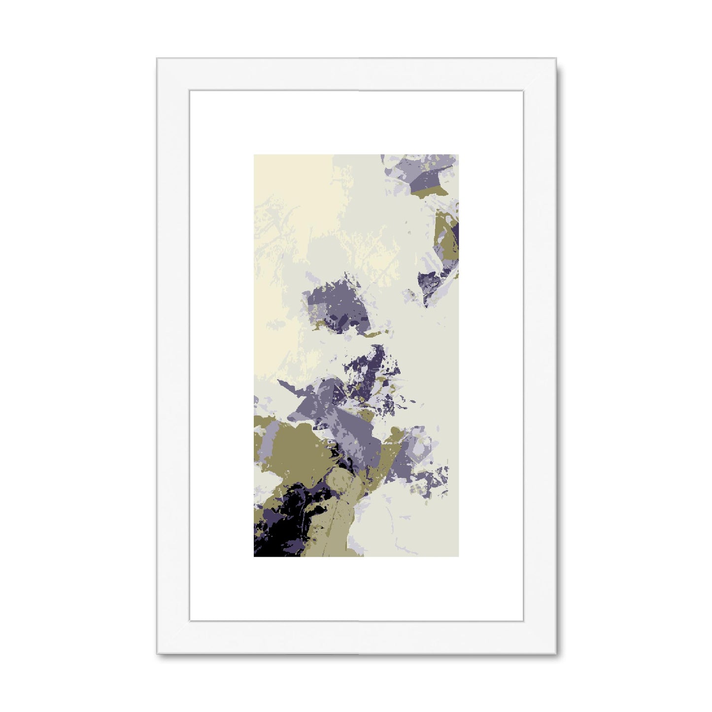 Framed Graphic Art Print, fpv-1250-7688, 8"x12", White Frame