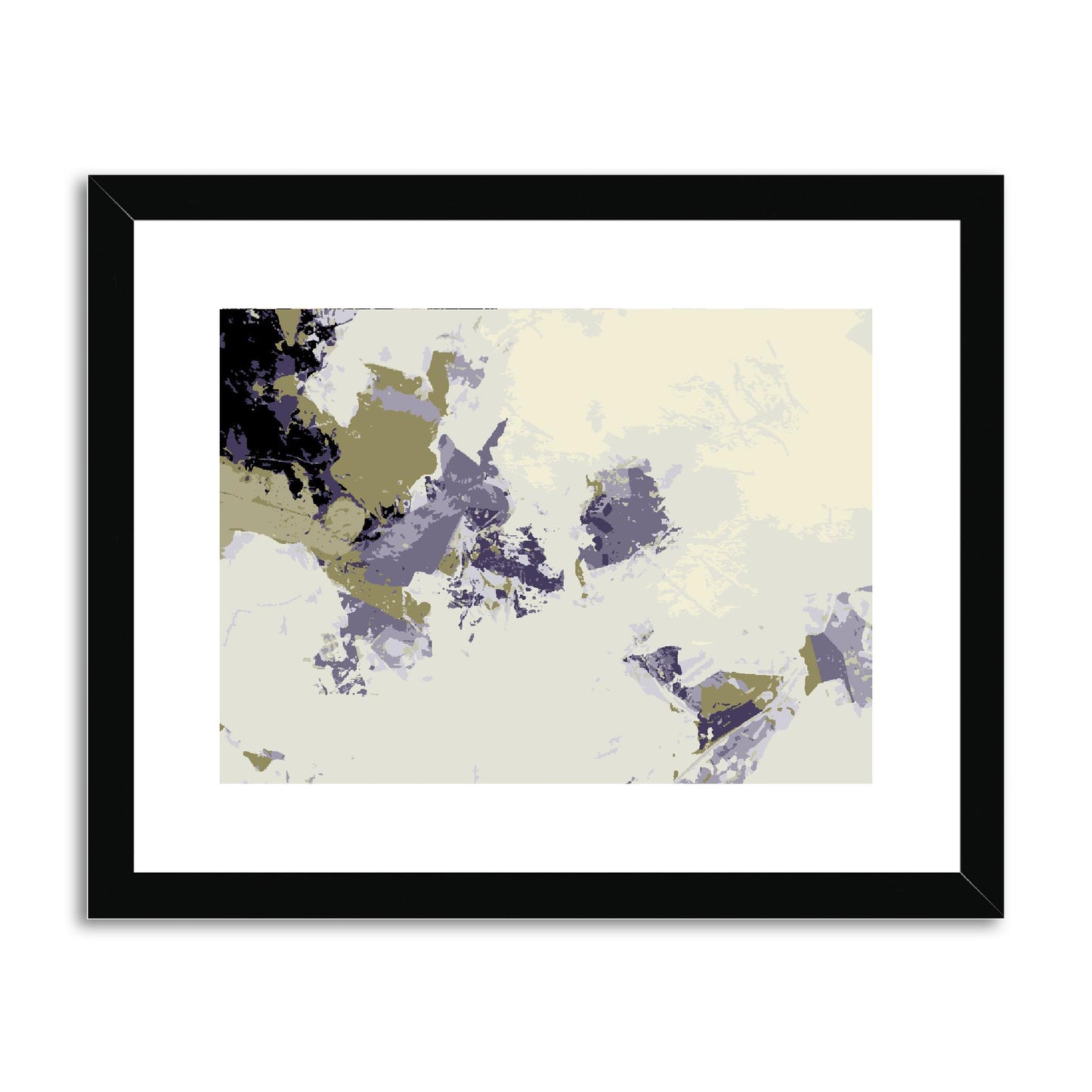 Framed Graphic Art Print, fph-1260-7694, 14"x11", Black Frame