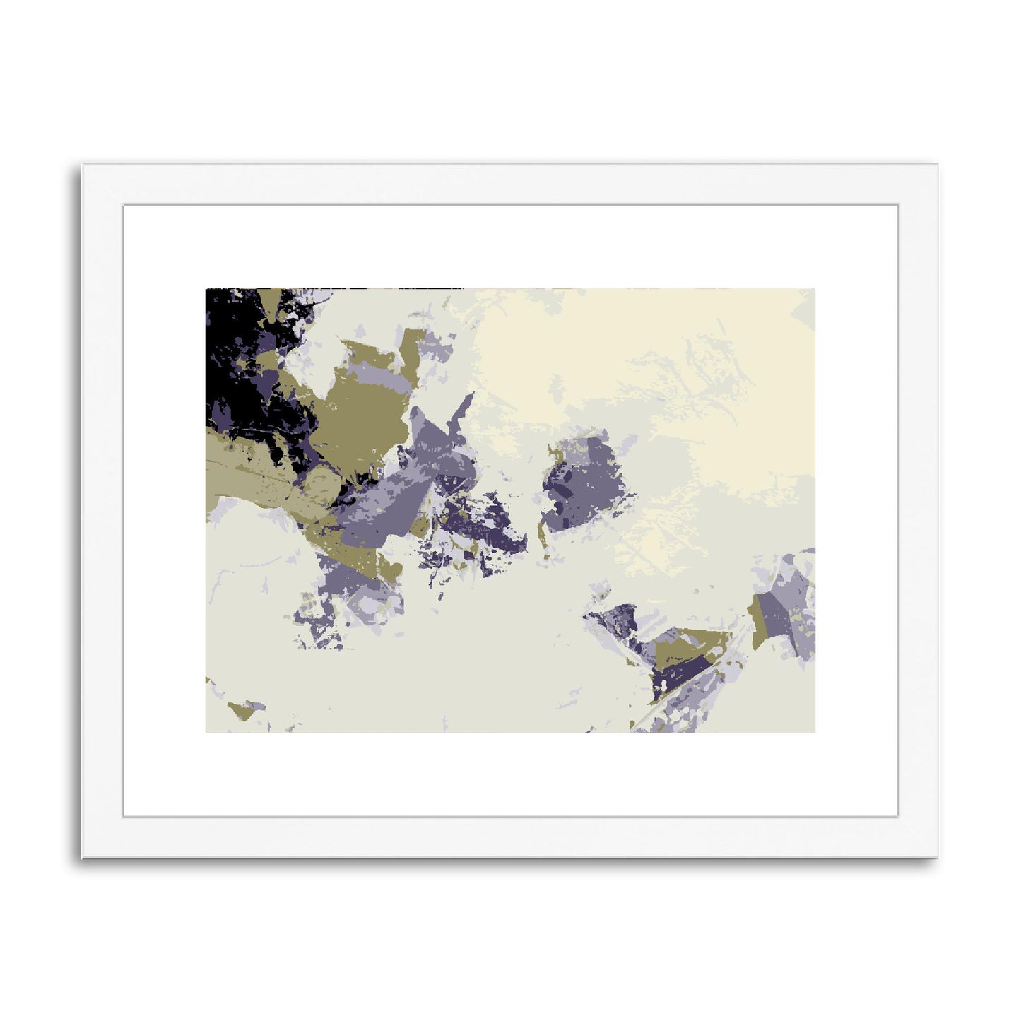 Framed Graphic Art Print, fph-1260-7694, 14"x11", White Frame