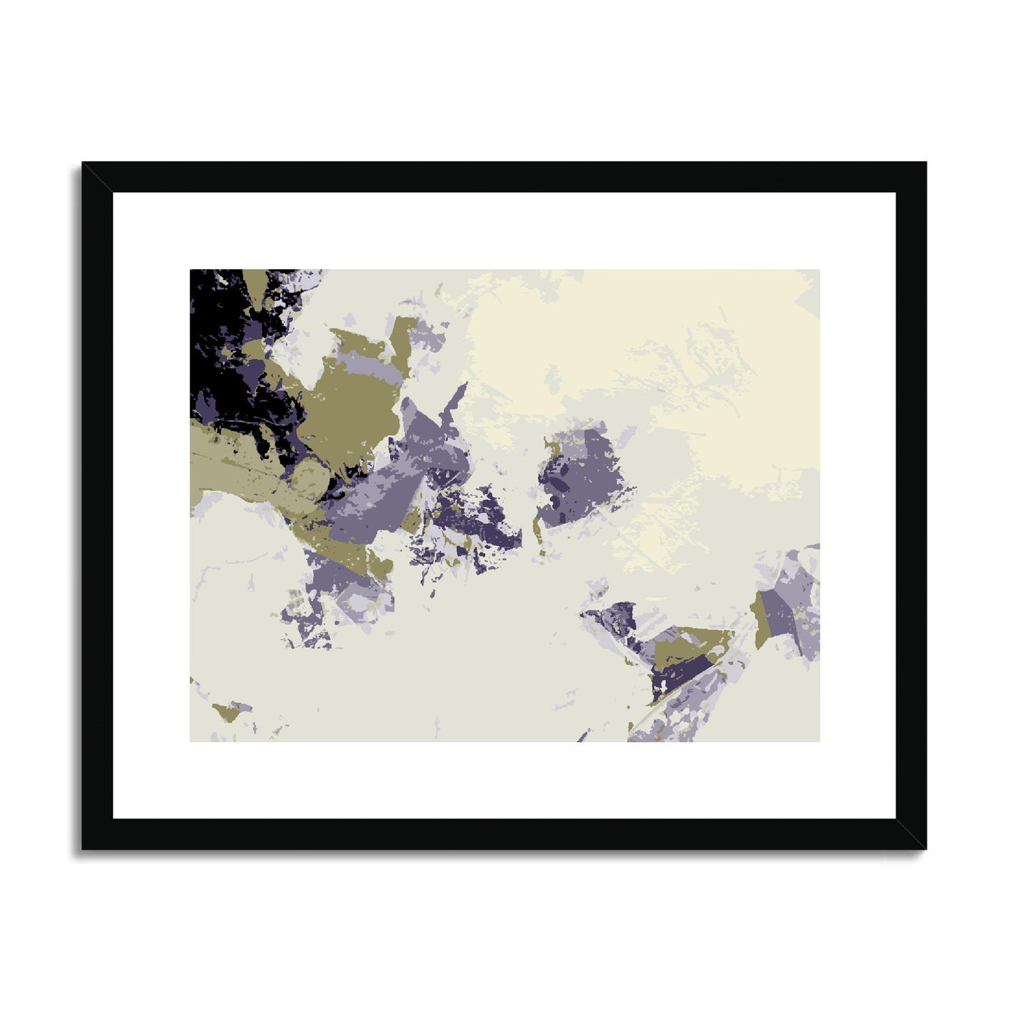 Framed Graphic Art Print, fph-1260-7694, 20"x16", Black Frame