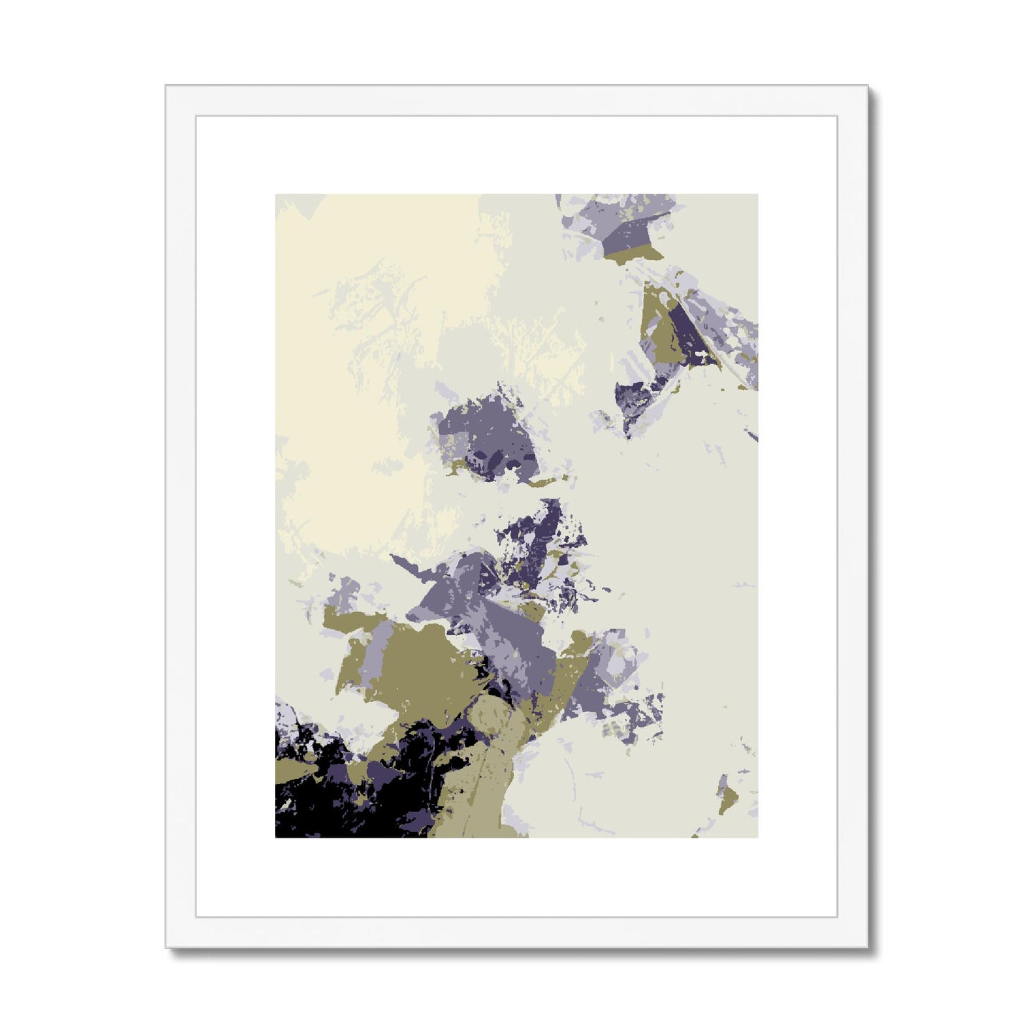 Framed Graphic Art Print, fpv-1250-7688, 16"x20", White Frame