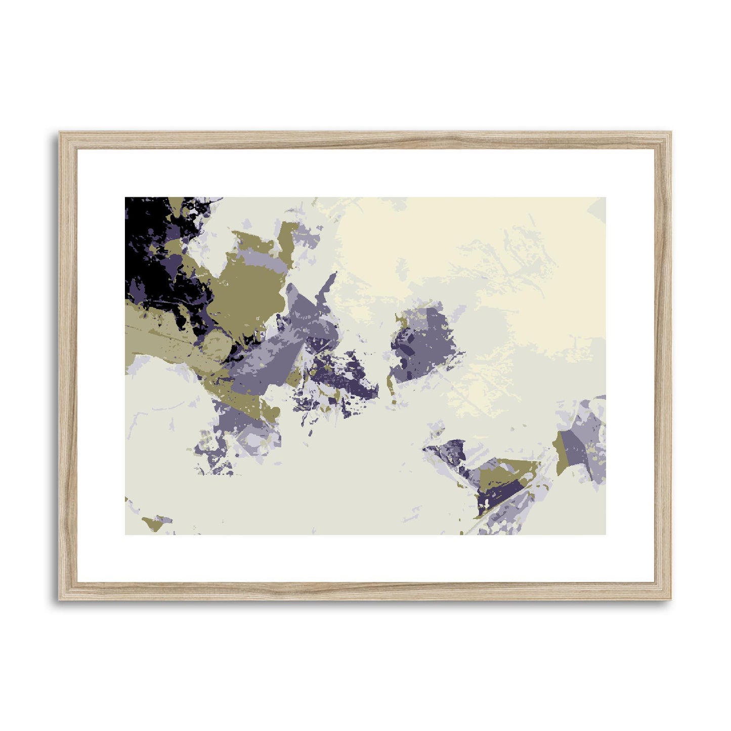 Framed Graphic Art Print, fph-1260-7694, 24"x18", Natural Frame