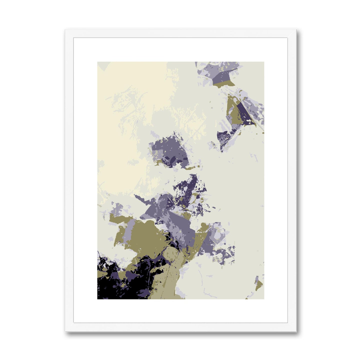 Framed Graphic Art Print, fpv-1250-7688, 18"x24", White Frame