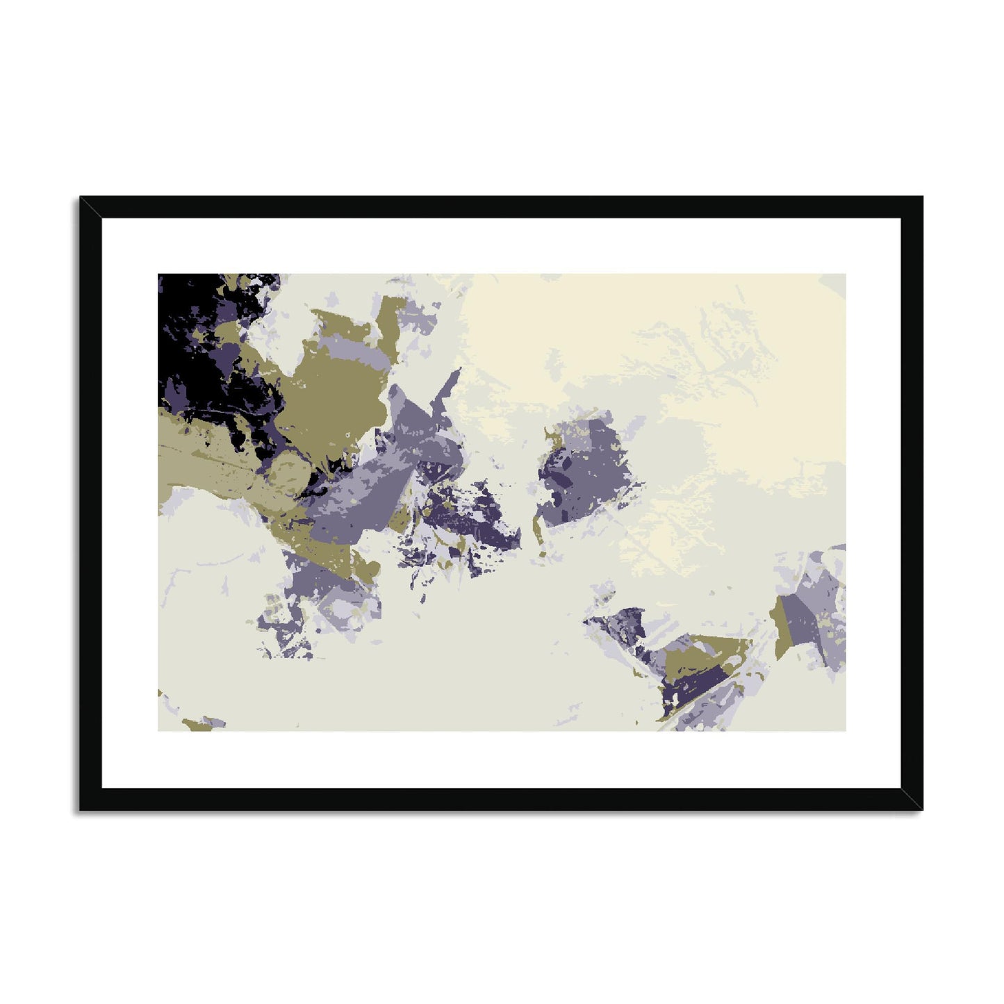 Framed Graphic Art Print, fph-1260-7694, 28"x20", Black Frame