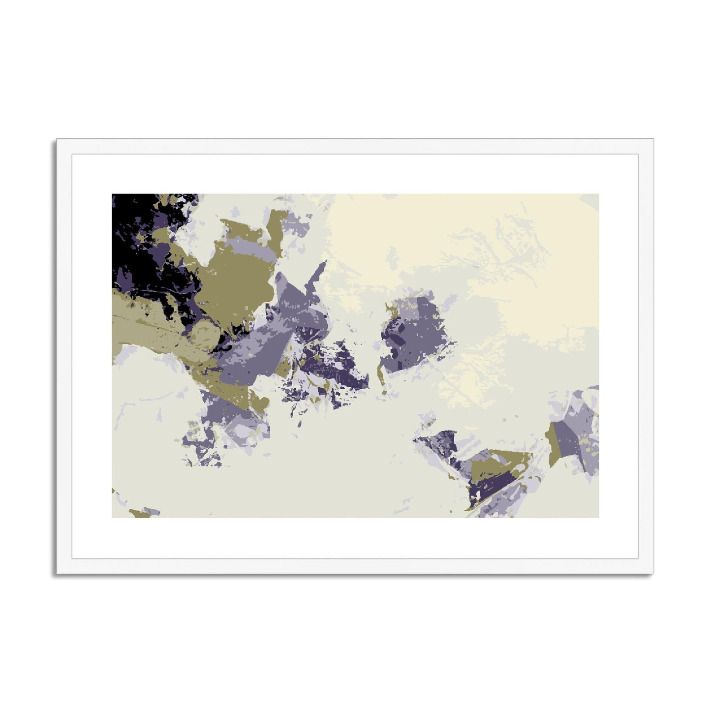 Framed Graphic Art Print, fph-1260-7694, 28"x20", White Frame