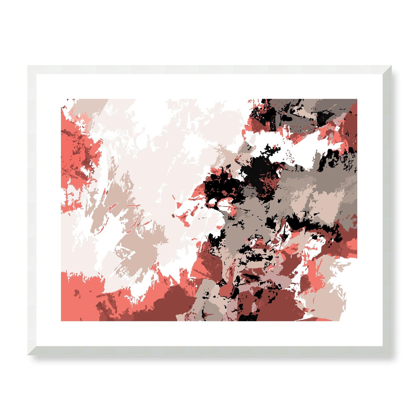 Framed Graphic Art Print, White Mat - 12x10 16x13 20x16 28x22 inches | FPH-1130-7696, Prints, Graphic art, White Frame, 71 x 56 cm ,28 x 22 inches