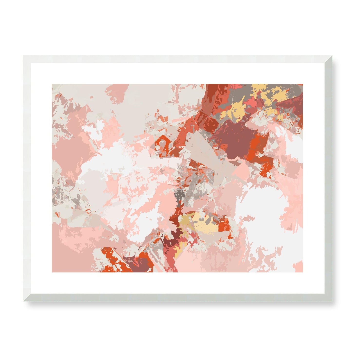 Framed Graphic Art Print, White Mat - 12x10 16x13 20x16 28x22 inches | FPH-1130-7698, Prints, Graphic art, White Frame, 71 x 56 cm ,28 x 22 inches