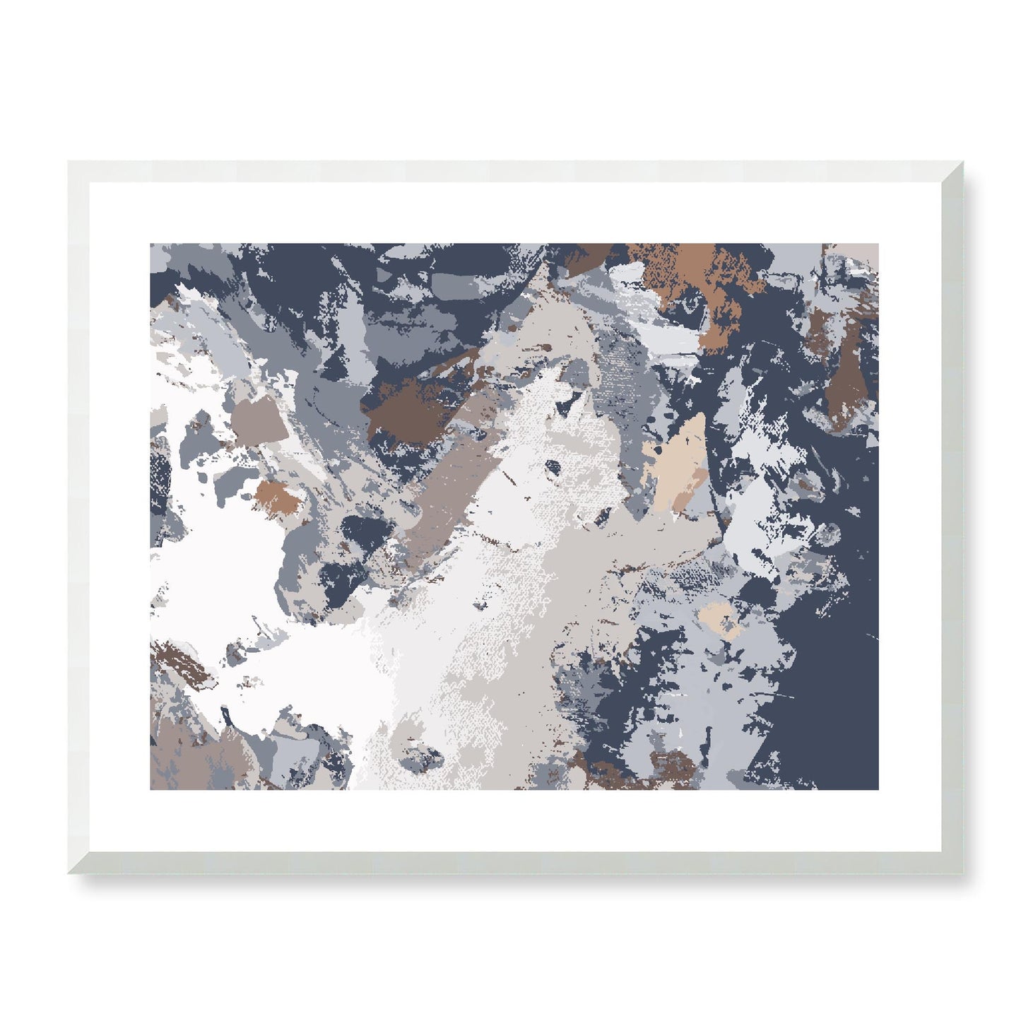 Framed Graphic Art Print, White Mat - 12x10 16x13 20x16 28x22 inches | FPH- 1220-7689, Prints, Graphic art, White Frame, 71 x 56 cm ,28 x 22 inches