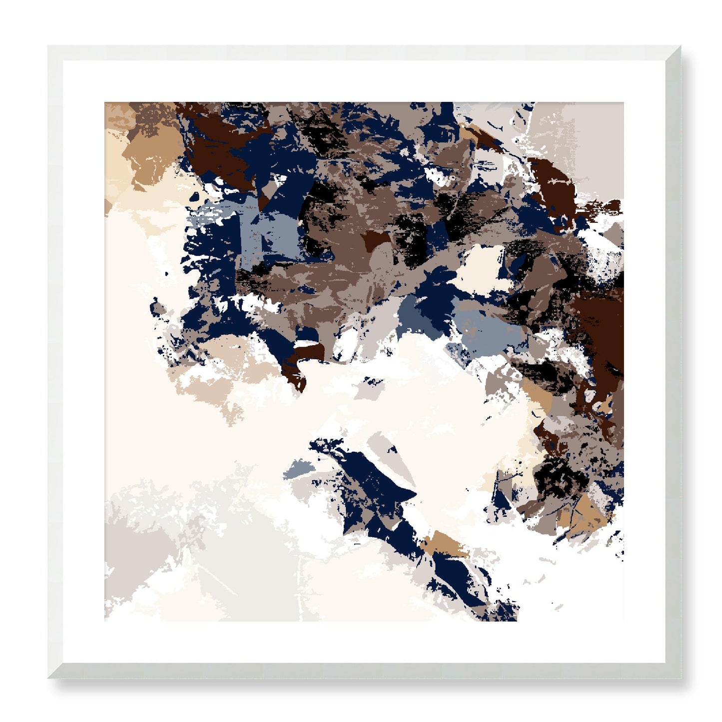 Framed Graphic Art Print, White Mat - 8x8 12x12 16x16 20x20 24x24 28x28 inches | FPS-1160-7693, Prints, Graphic art, White Frame, 71 x 71 cm ,28 x 28 inches