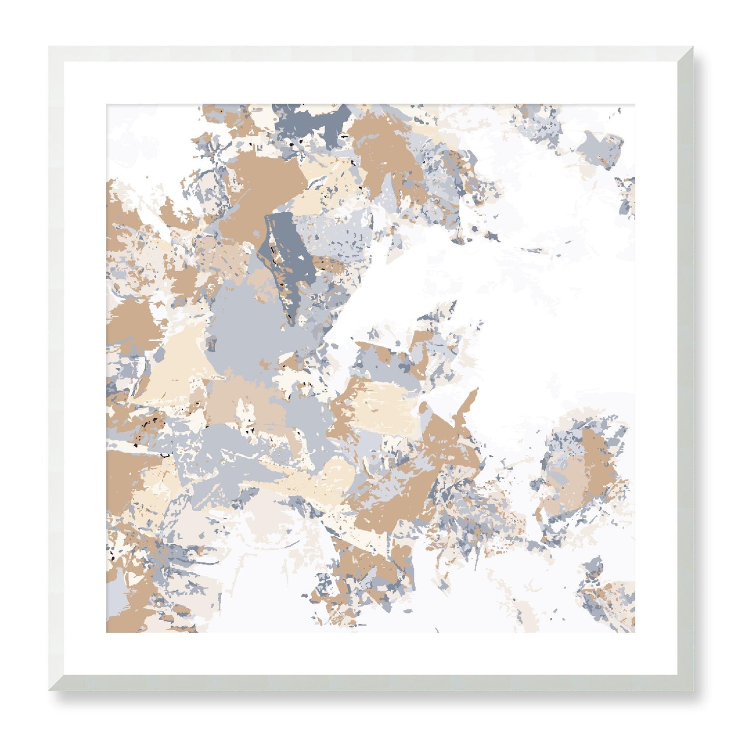 Framed Graphic Art Print, White Mat - 8x8 12x12 16x16 20x20 24x24 28x28 inches | FPS-1160-7695, Prints, Graphic art, White Frame, 71 x 71 cm ,28 x 28 inches