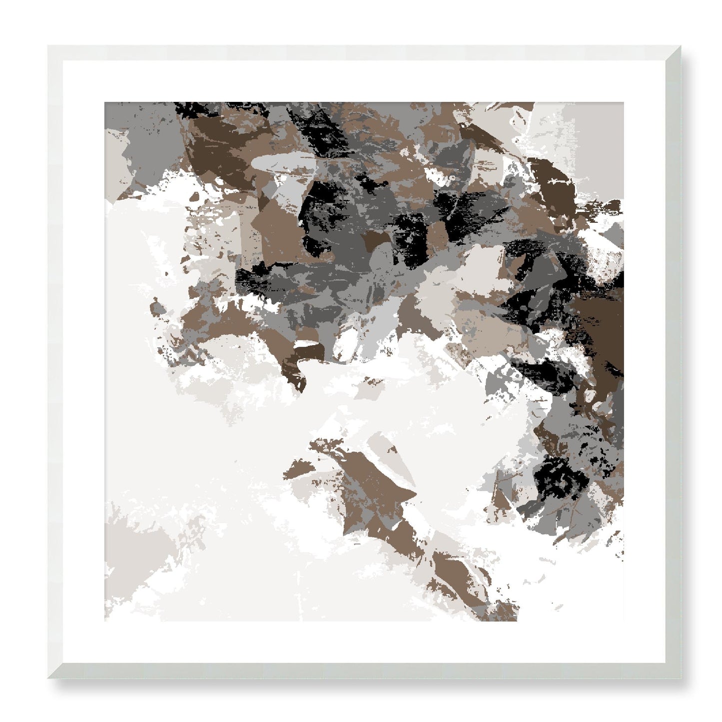 Framed Graphic Art Print, White Mat - 8x8 12x12 16x16 20x20 24x24 28x28 inches | FPS-1170-7693, Prints, Graphic art, White Frame, 71 x 71 cm ,28 x 28 inches