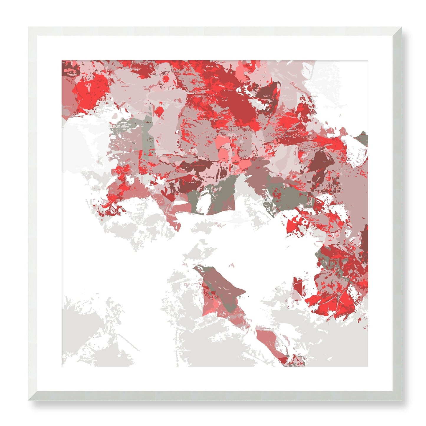 Framed Graphic Art Print, White Mat - 8x8 12x12 16x16 20x20 24x24 28x28 inches | FPS-1190-7693, Prints, Graphic art, White Frame, 71 x 71 cm ,28 x 28 inches