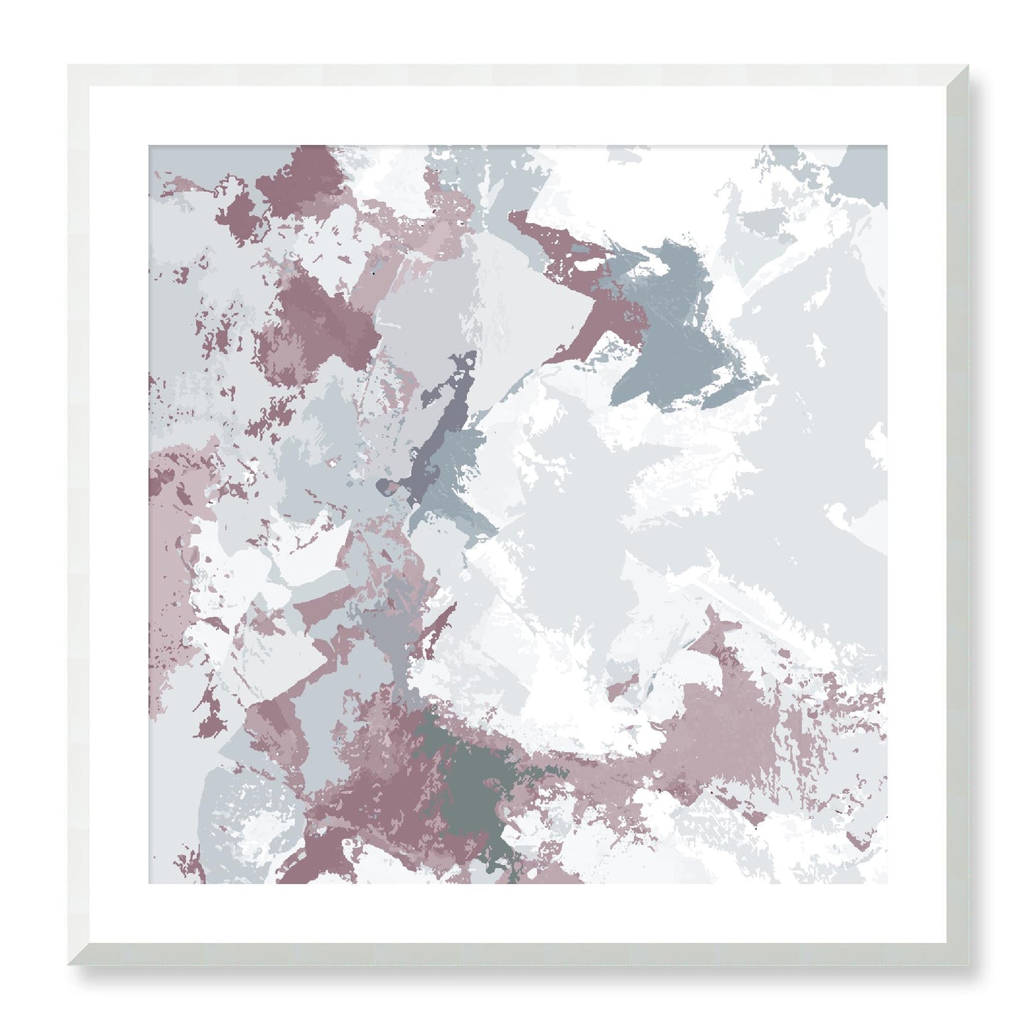 Framed Graphic Art Print, White Mat - 8x8 12x12 16x16 20x20 24x24 28x28 inches | FPS-1210-7691, Prints, Graphic art, White Frame, 71 x 71 cm ,28 x 28 inches