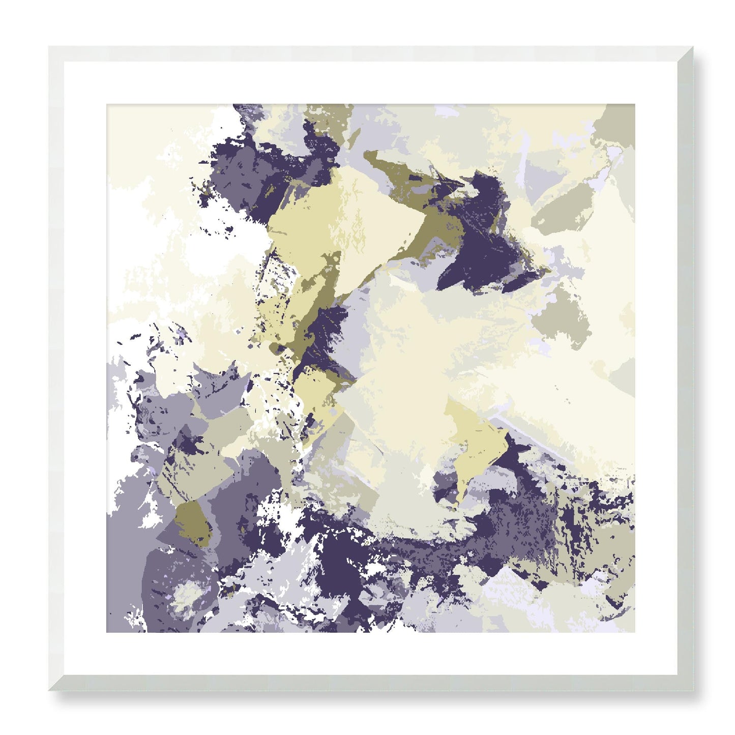 Framed Graphic Art Print, White Mat - 8x8 12x12 16x16 20x20 24x24 28x28 inches | FPS-1260-7691, Prints, Graphic art, White Frame, 71 x 71 cm ,28 x 28 inches