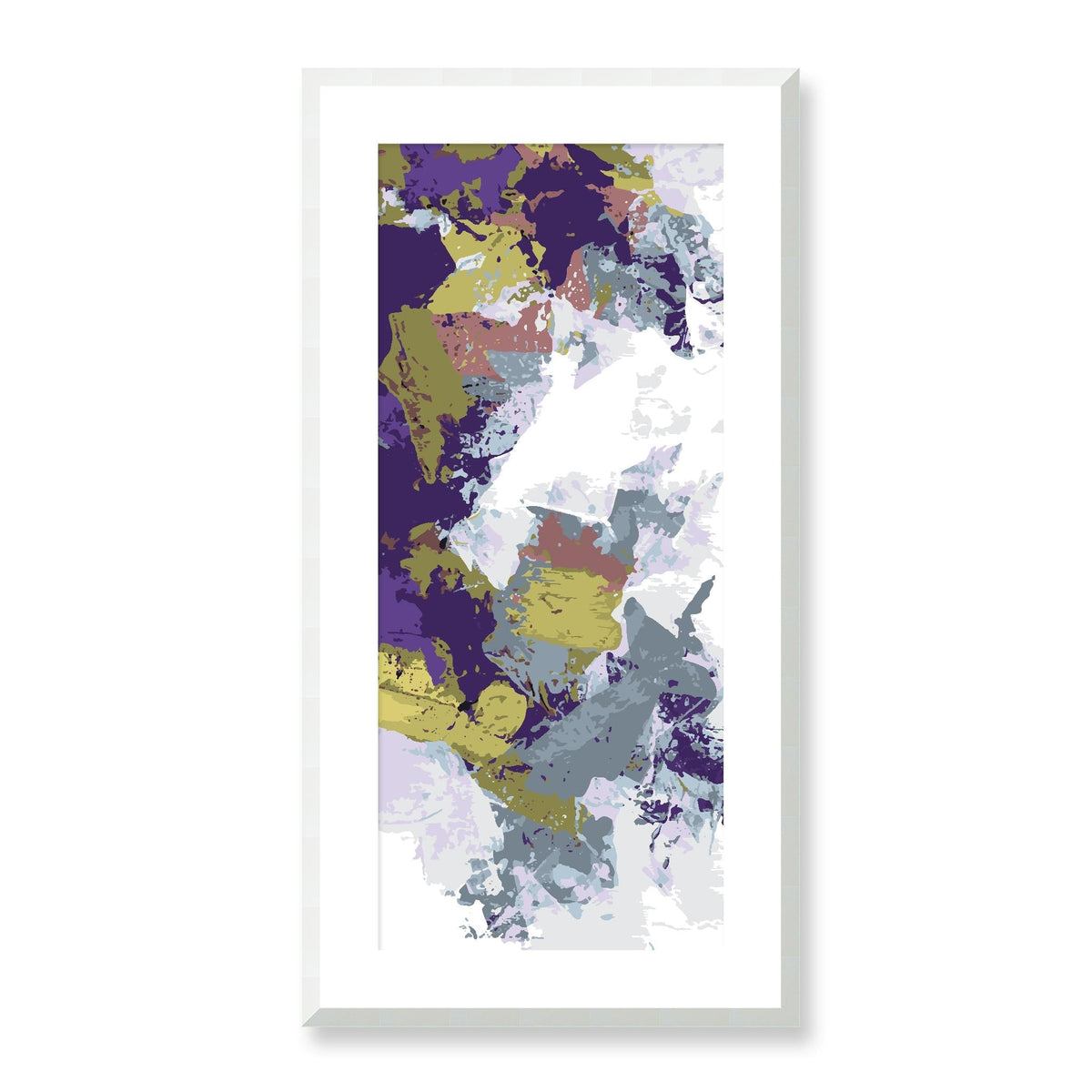 Lime Zest — Framed Fine Art Print | 16 x 32 inches | White Frame