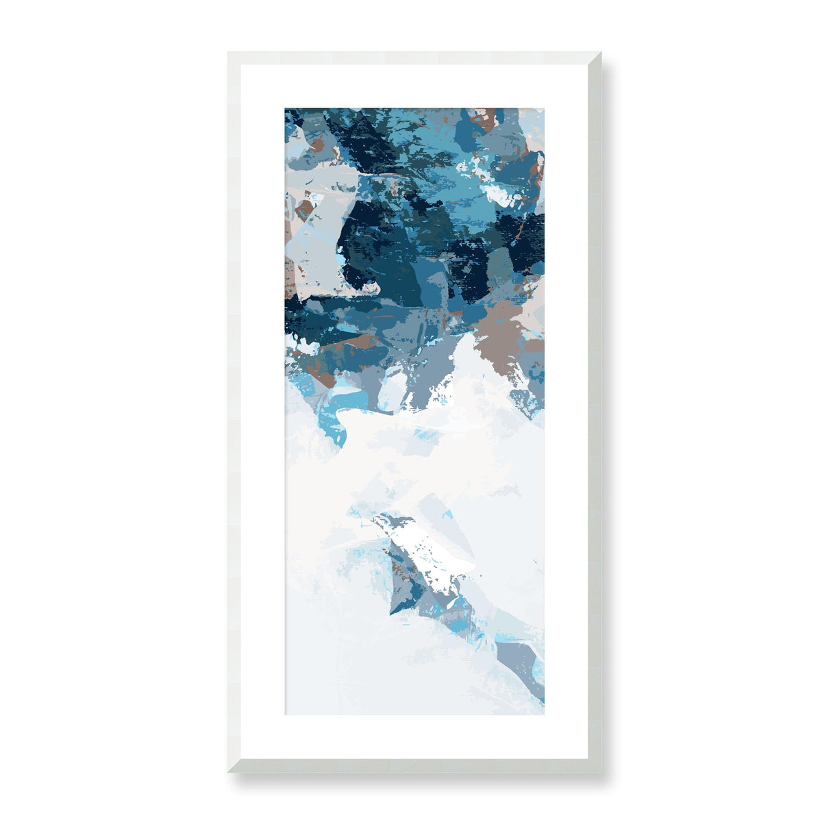 Ocean Cliffs — Framed Fine Art Print | 16 x 32 inches | White Frame