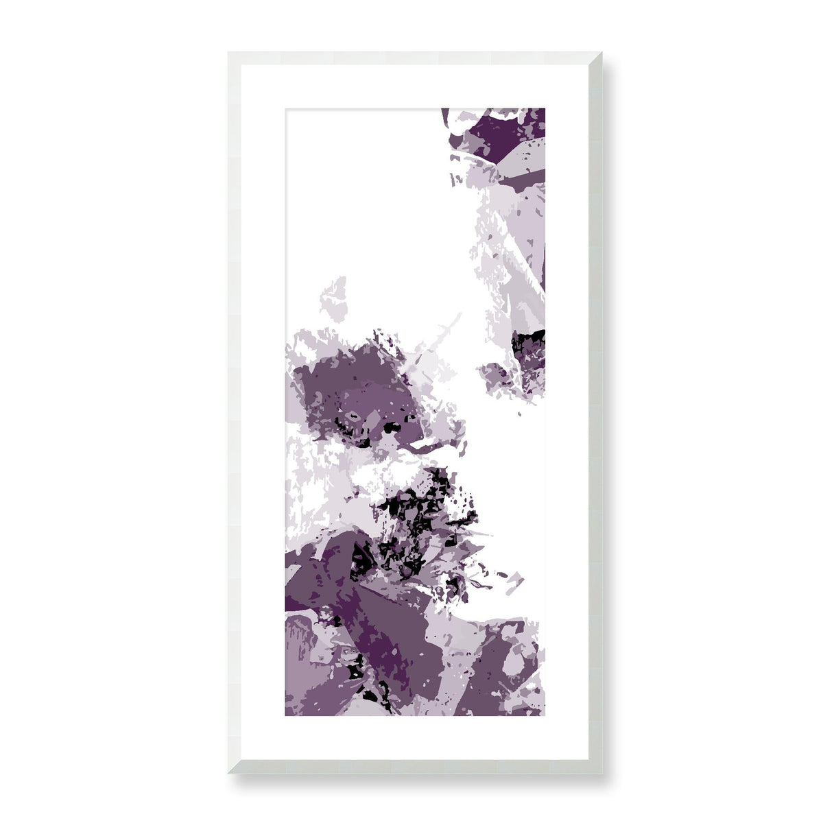 Blueberry Patch — Framed Fine Art Print | 16 x 32 inches | White Frame