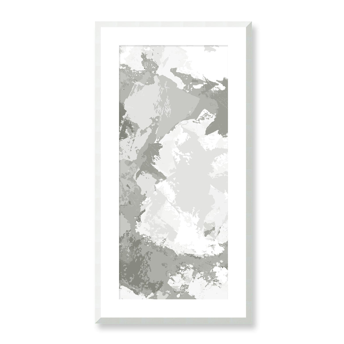 Sage Stone — Framed Fine Art Print | 16 x 32 inches | White Frame