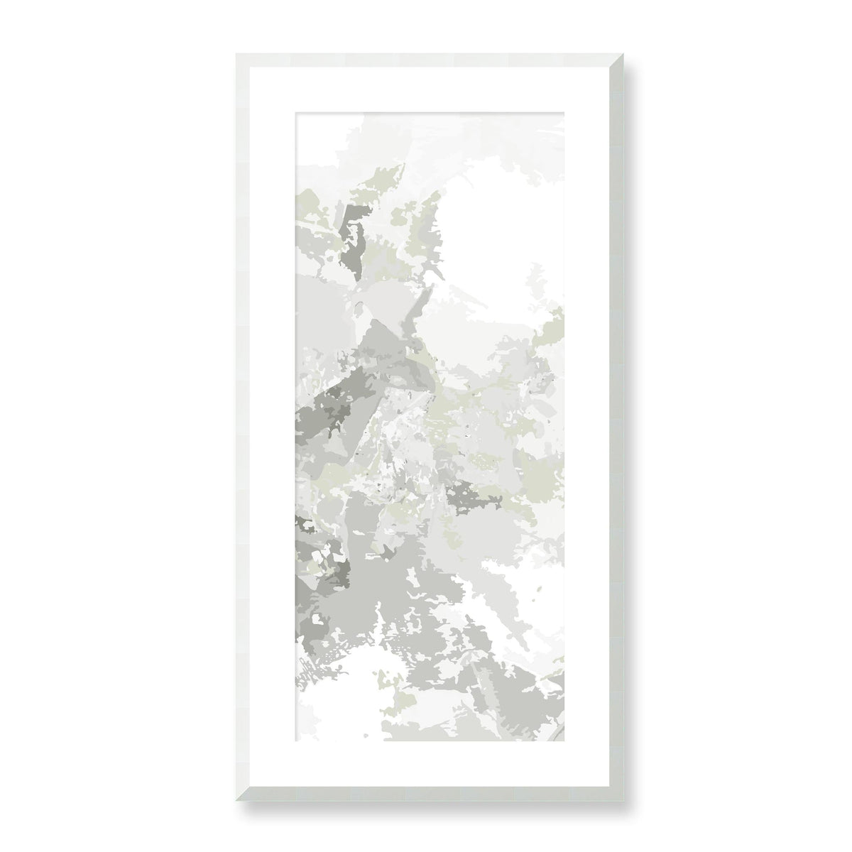 Pistachio Mist — Framed Fine Art Print | 16 x 32 inches | White Frame