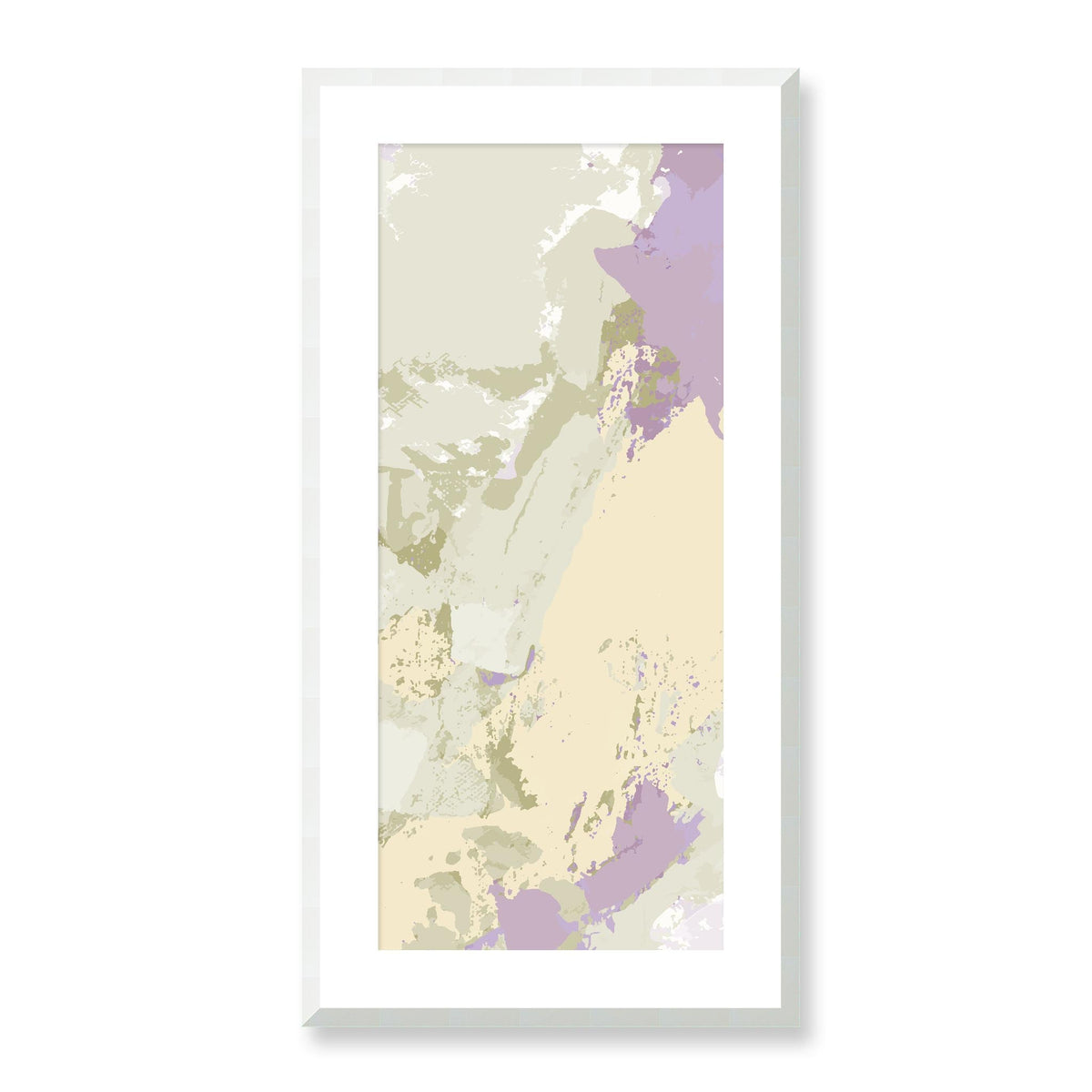 Primrose Mist — Framed Fine Art Print | 16 x 32 inches | White Frame