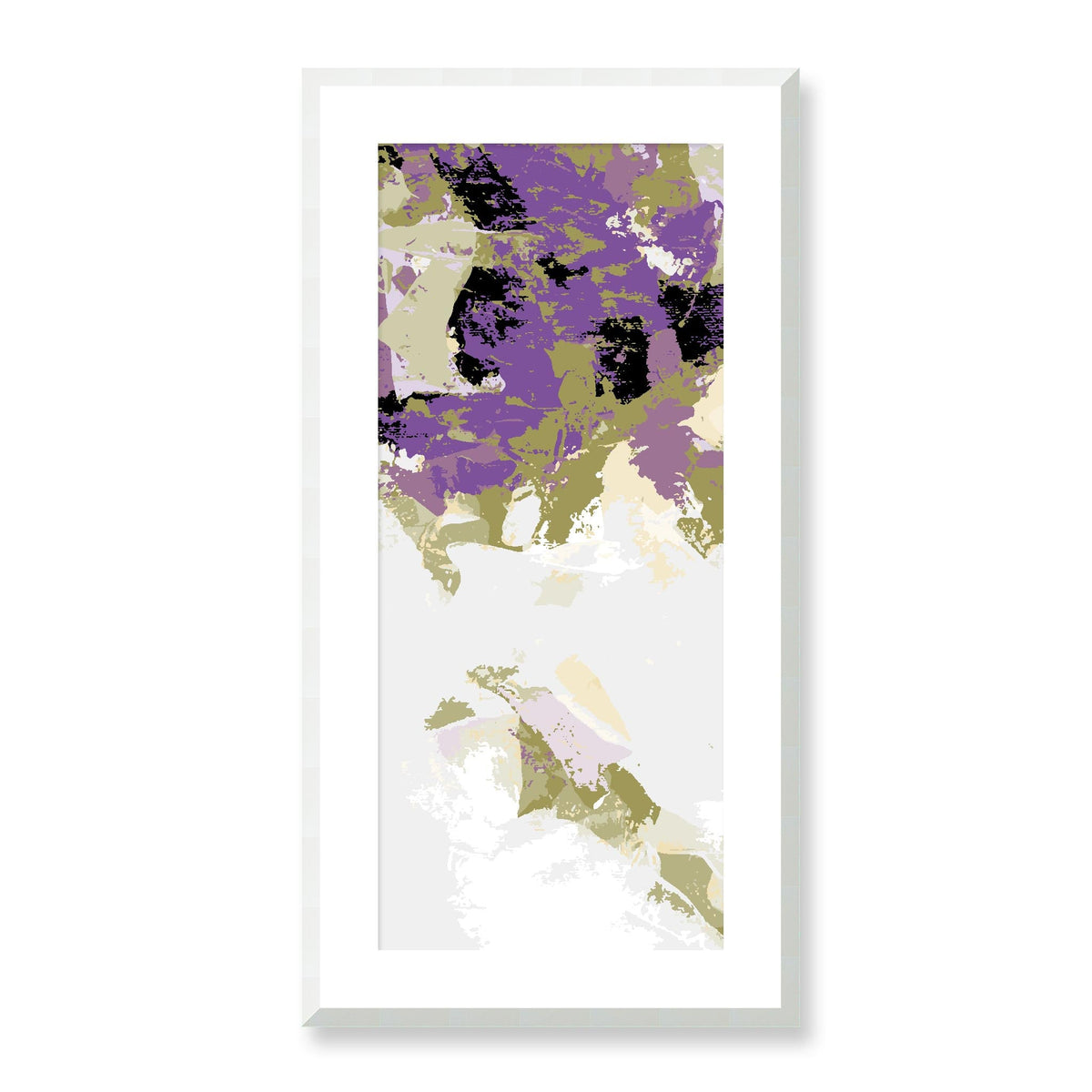 Lavender Valley — Framed Fine Art Print | 16 x 32 inches | White Frame