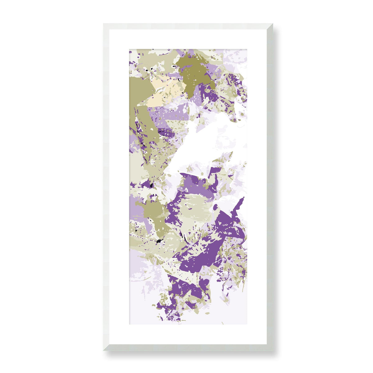 Lavender Valley — Framed Fine Art Print | 16 x 32 inches | White Frame