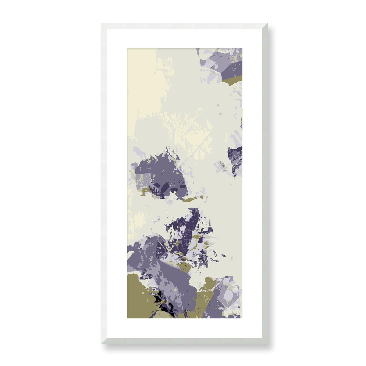 Sage Mist — Framed Fine Art Print | 16 x 32 inches | White Frame