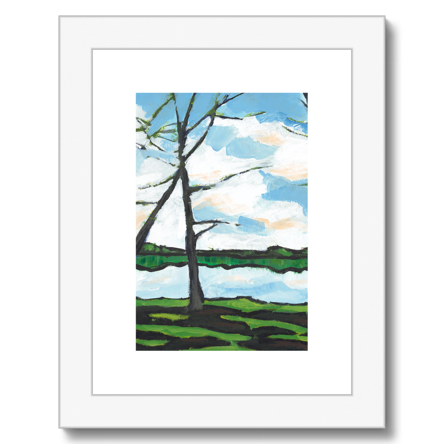 6"x8", White Frame, FPV-1101-1109-002-0608-W
