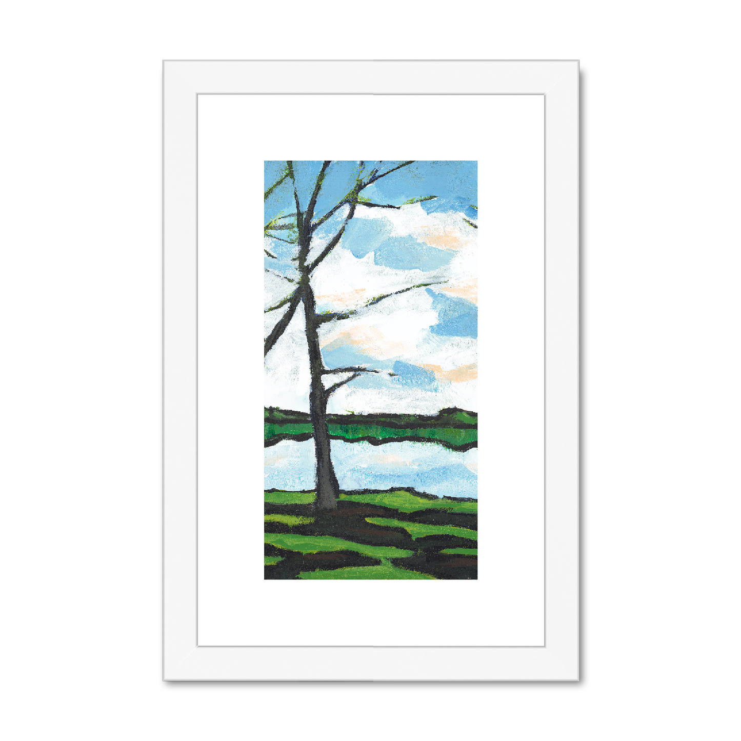 8"x12", White Frame, FPV-1101-1109-002-0812-W