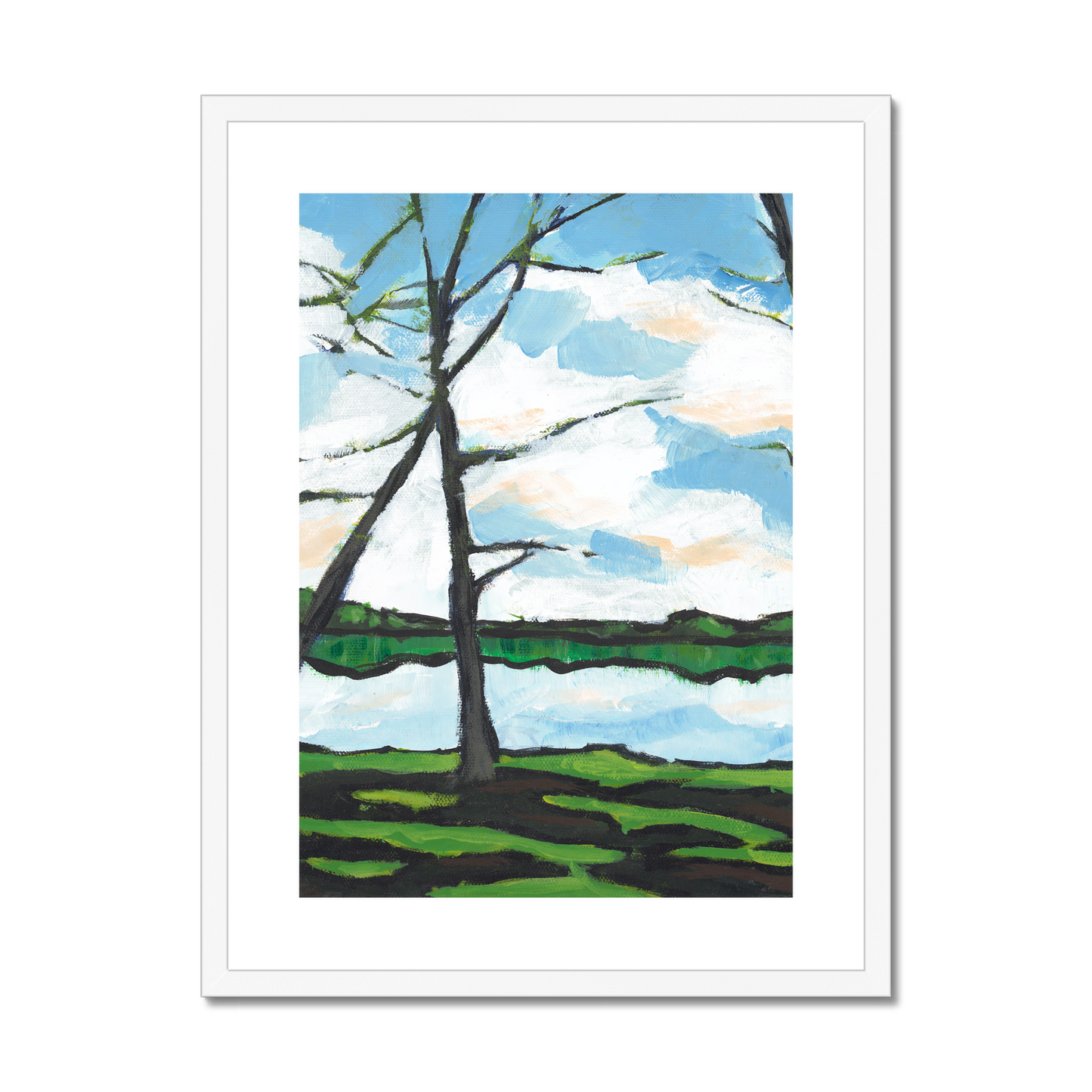 18"x24", White Frame, FPV-1101-1109-002-1824-W