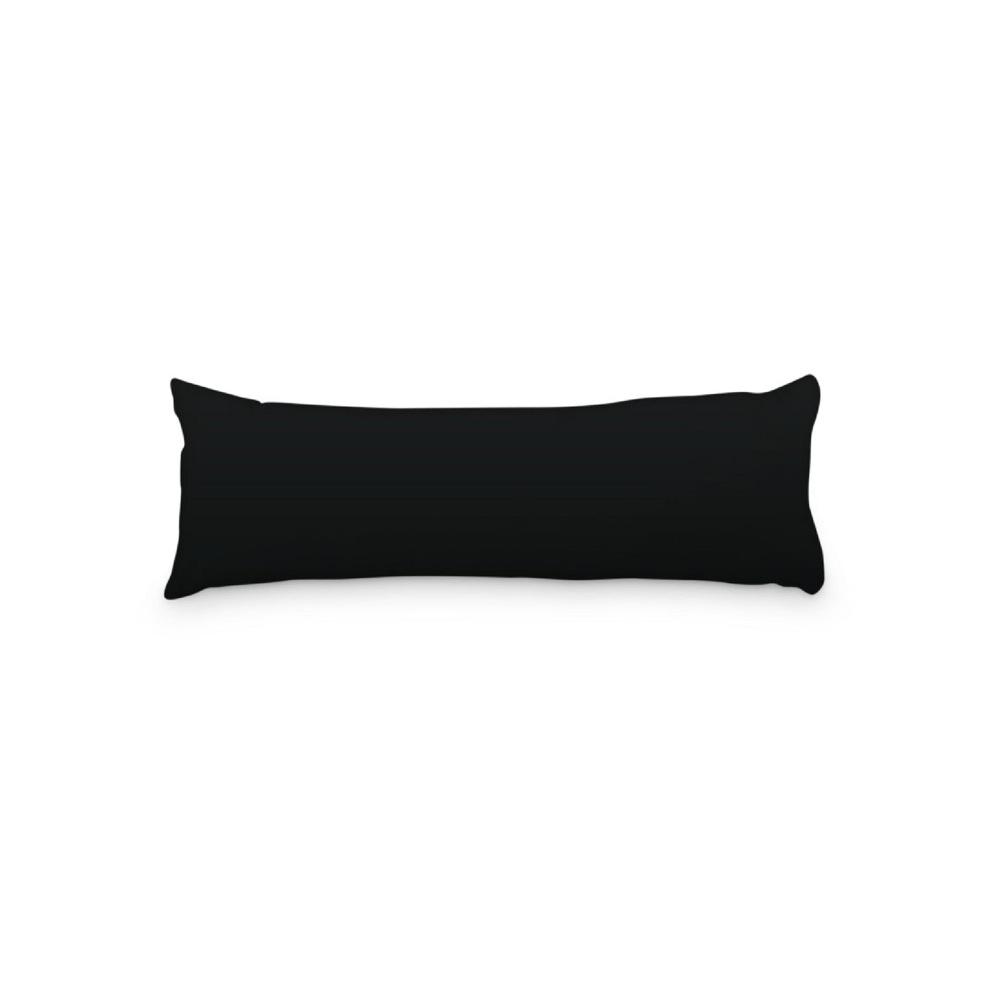 Black Microfiber Body Pillow, 20 x 54 inches / 51 x 137 cm